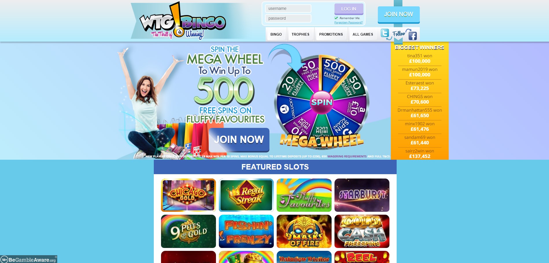WTG Bingo Casino Review