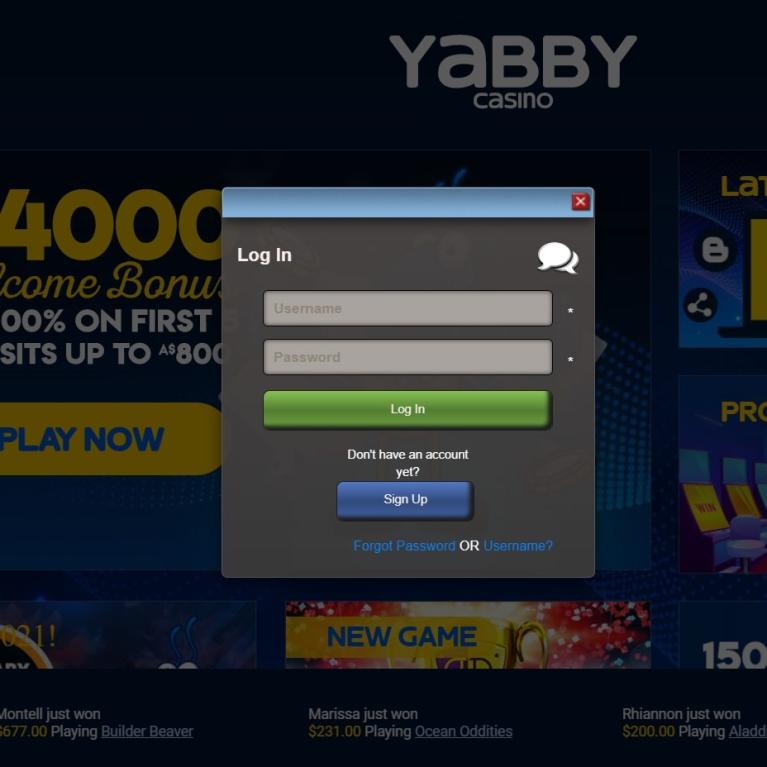 yabby casino newest free spins