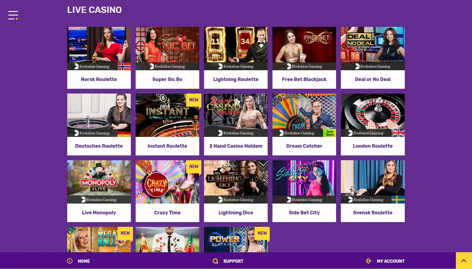 Yako Casino Live Dealer Games