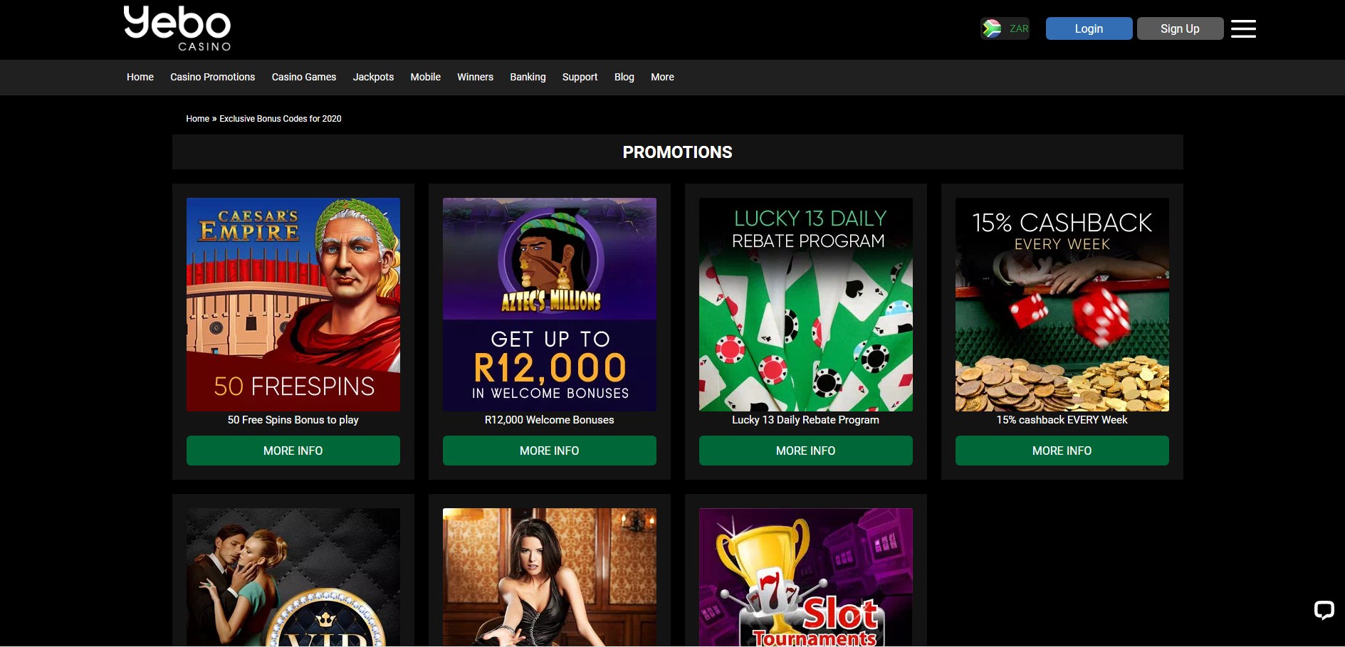 Yebo Casino No Deposit Bonus