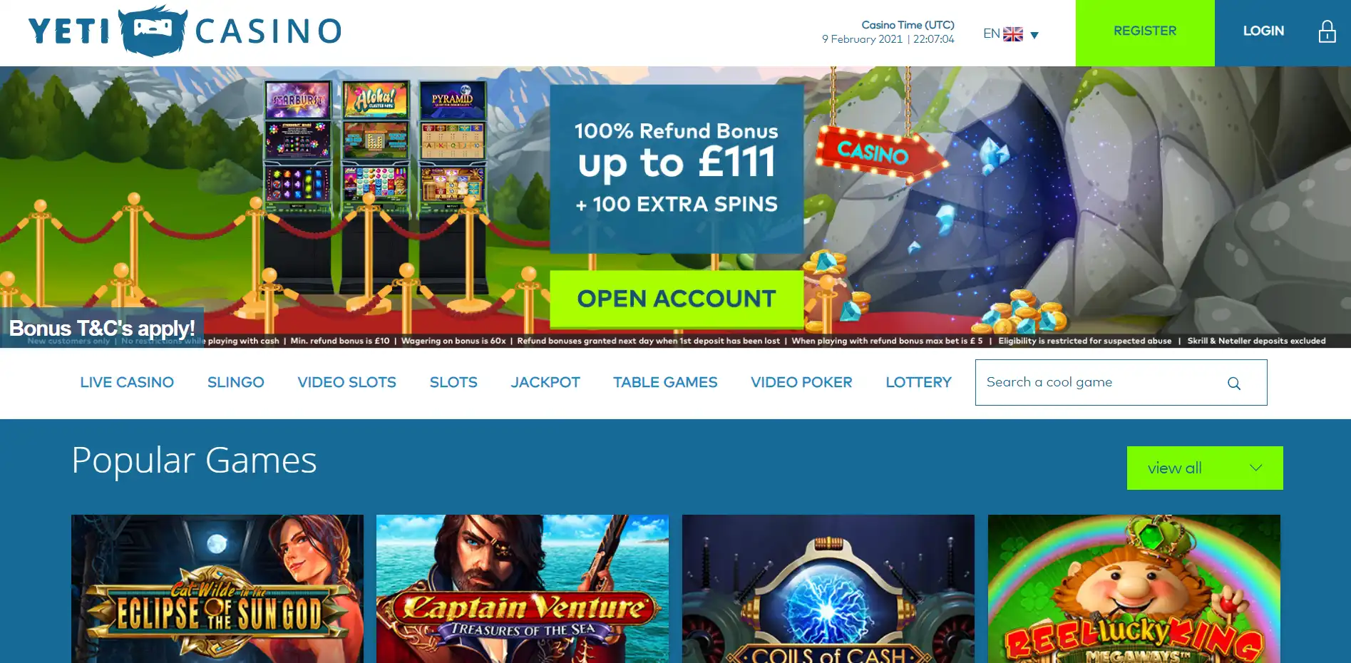Yeti Casino Review