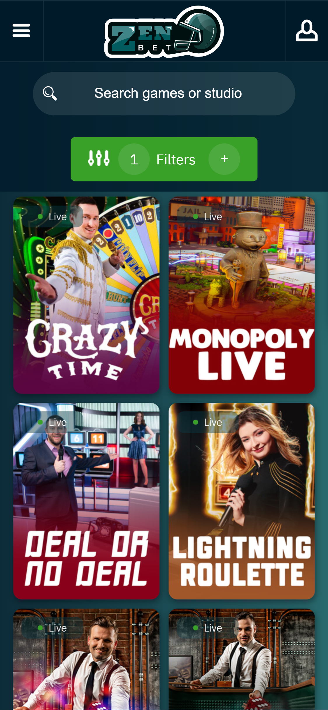 Zen Betting Casino Mobile Live Dealer Games Review