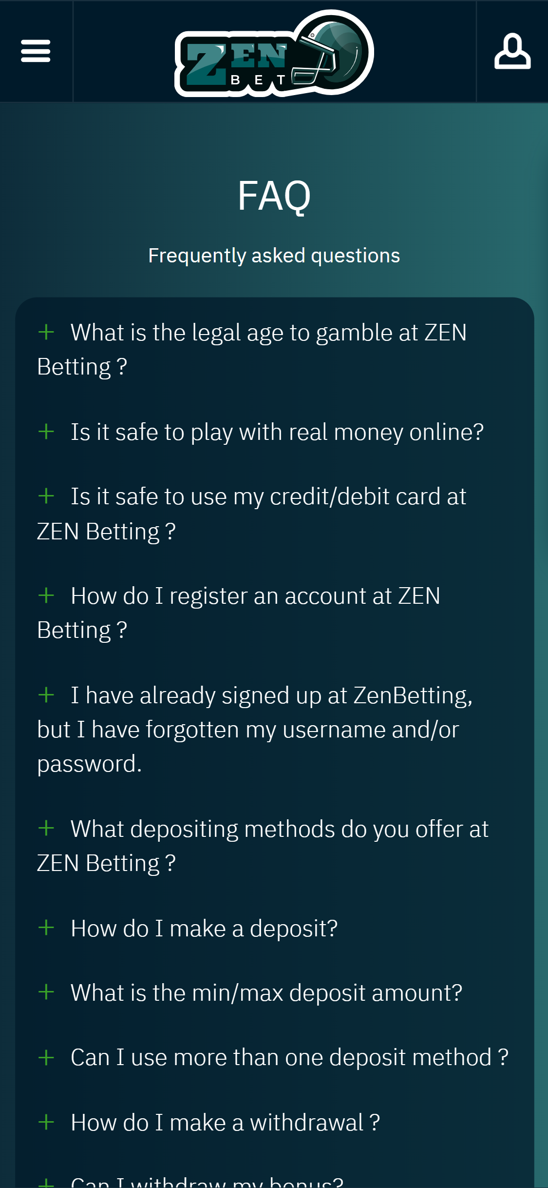 Zen Betting Casino Mobile Support Review