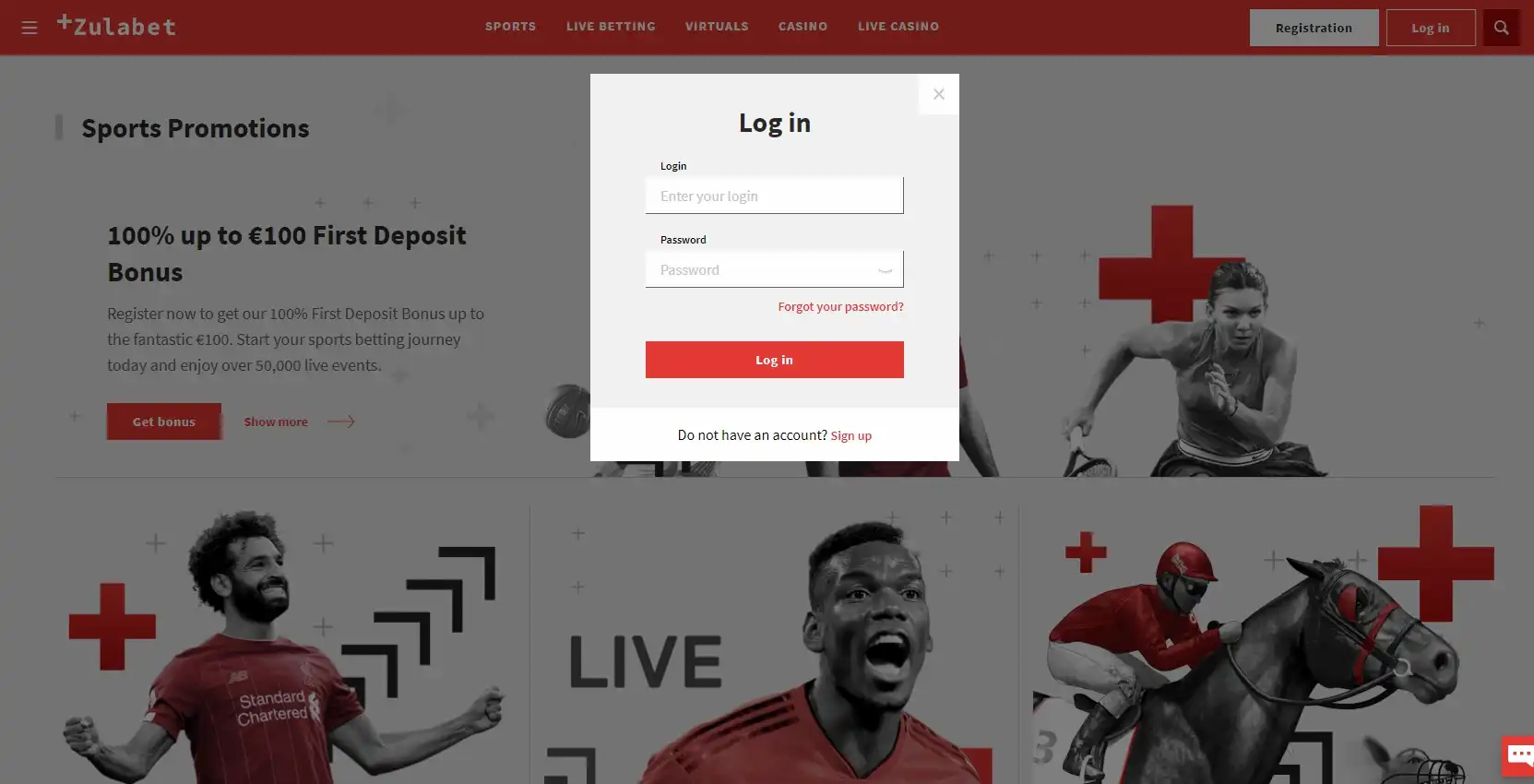 Zulabet Casino Login