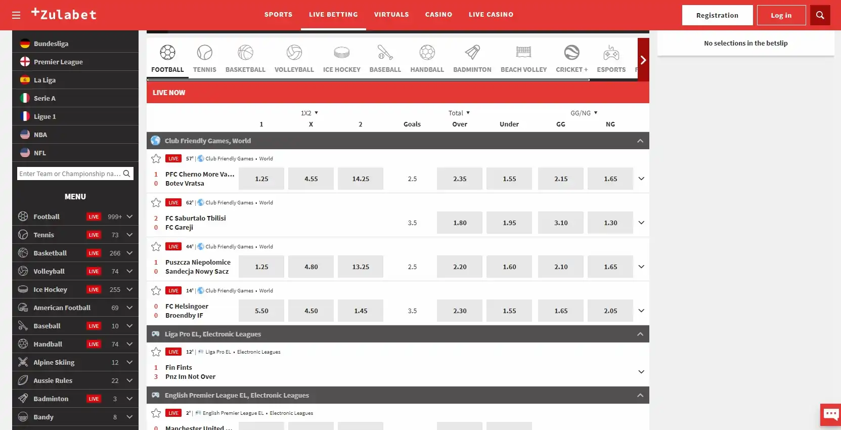 Zulabet Casino Betting
