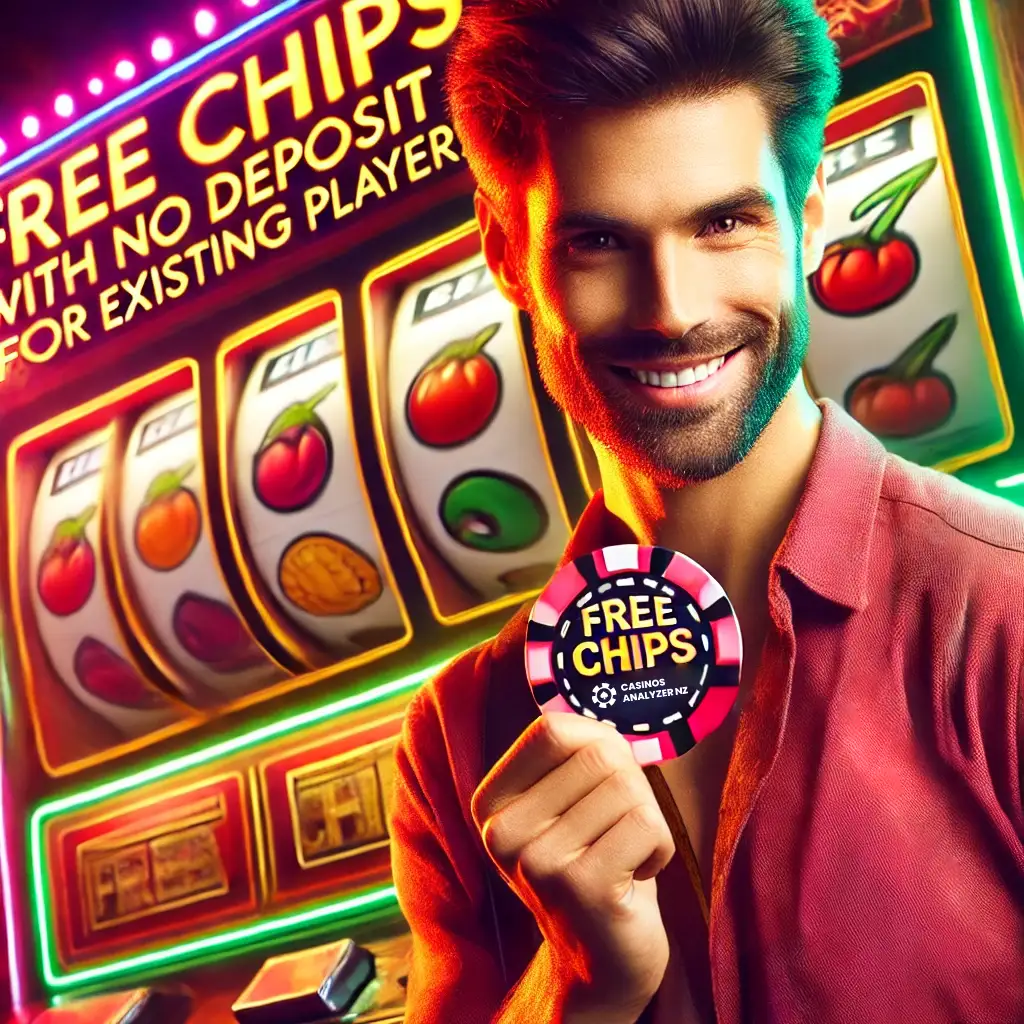 NZ player with Free Chips No Deposit for Existing Players chip.