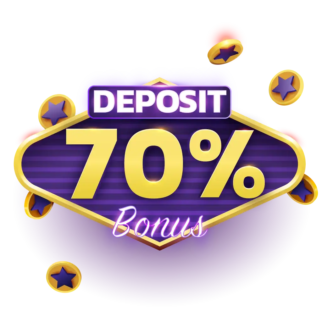 70% Welcome Deposit Bonus Codes