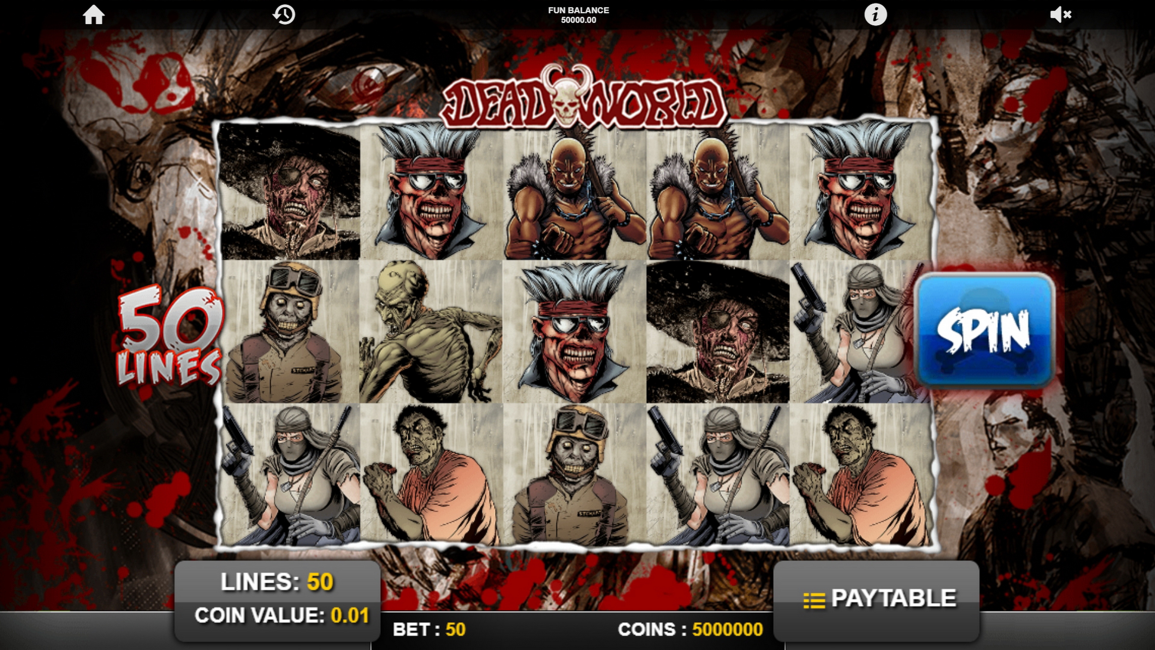 Reels in Deadworld Slot Game by 1x2 Gaming