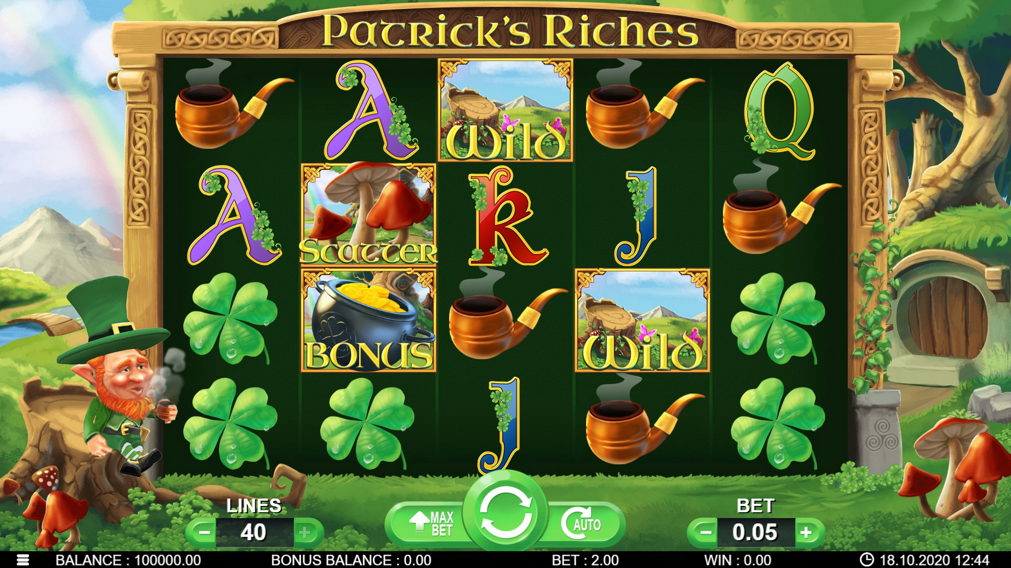 Reels in Patric’s Riches Slot Game by 7mojos