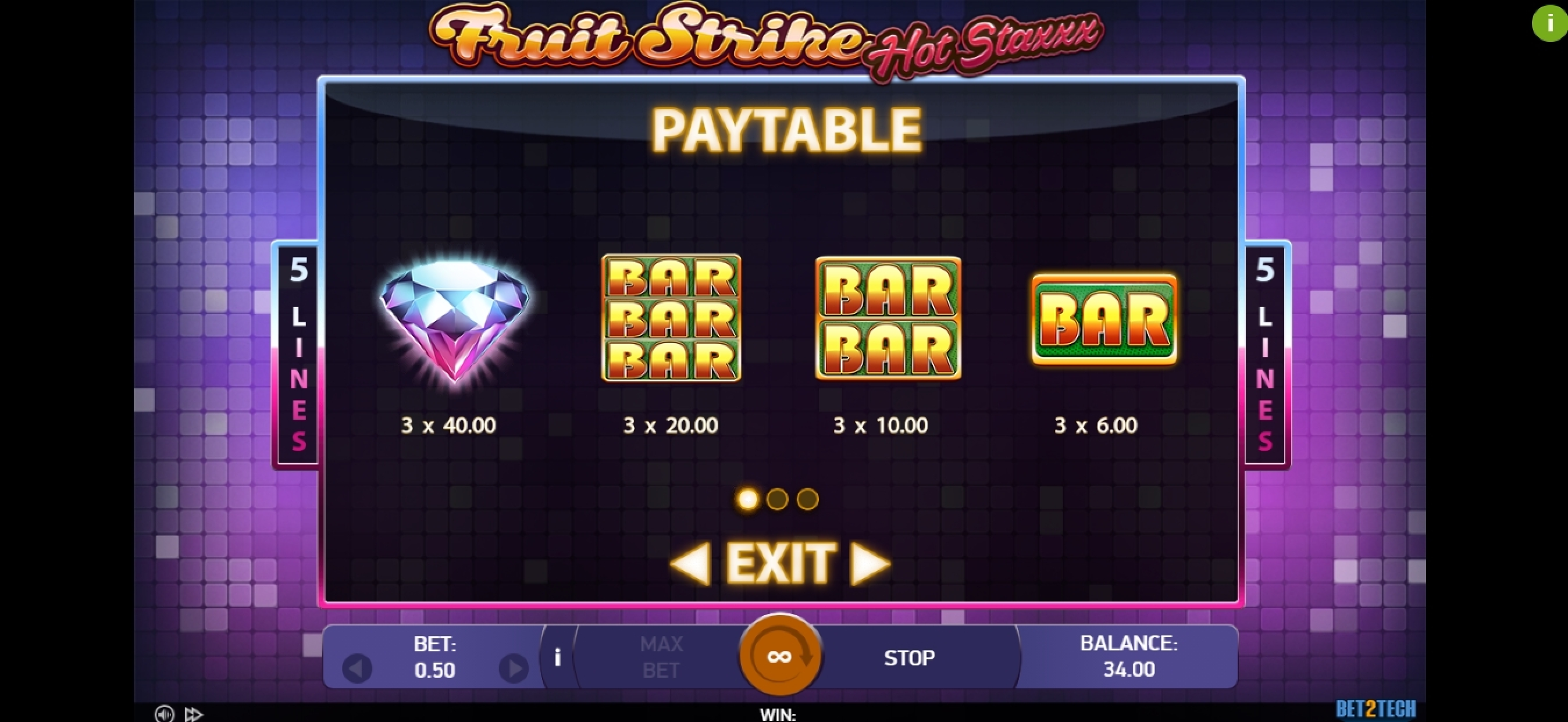 FRUIT STRIKE: HOT STAXX  SLOTS ONLINE [HOST] play on mobile