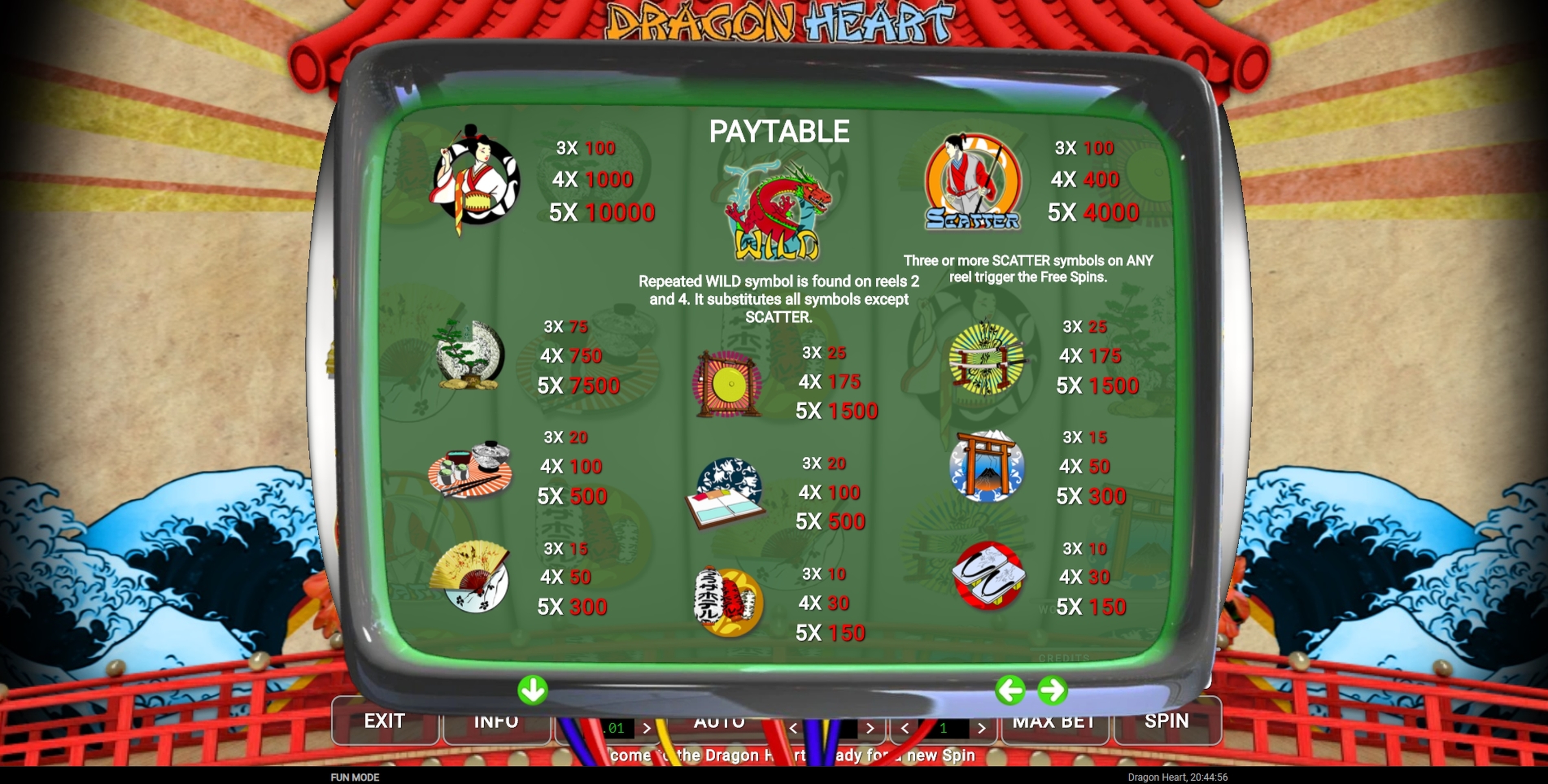 Info of Dragon Heart Slot Game by CQ9Gaming