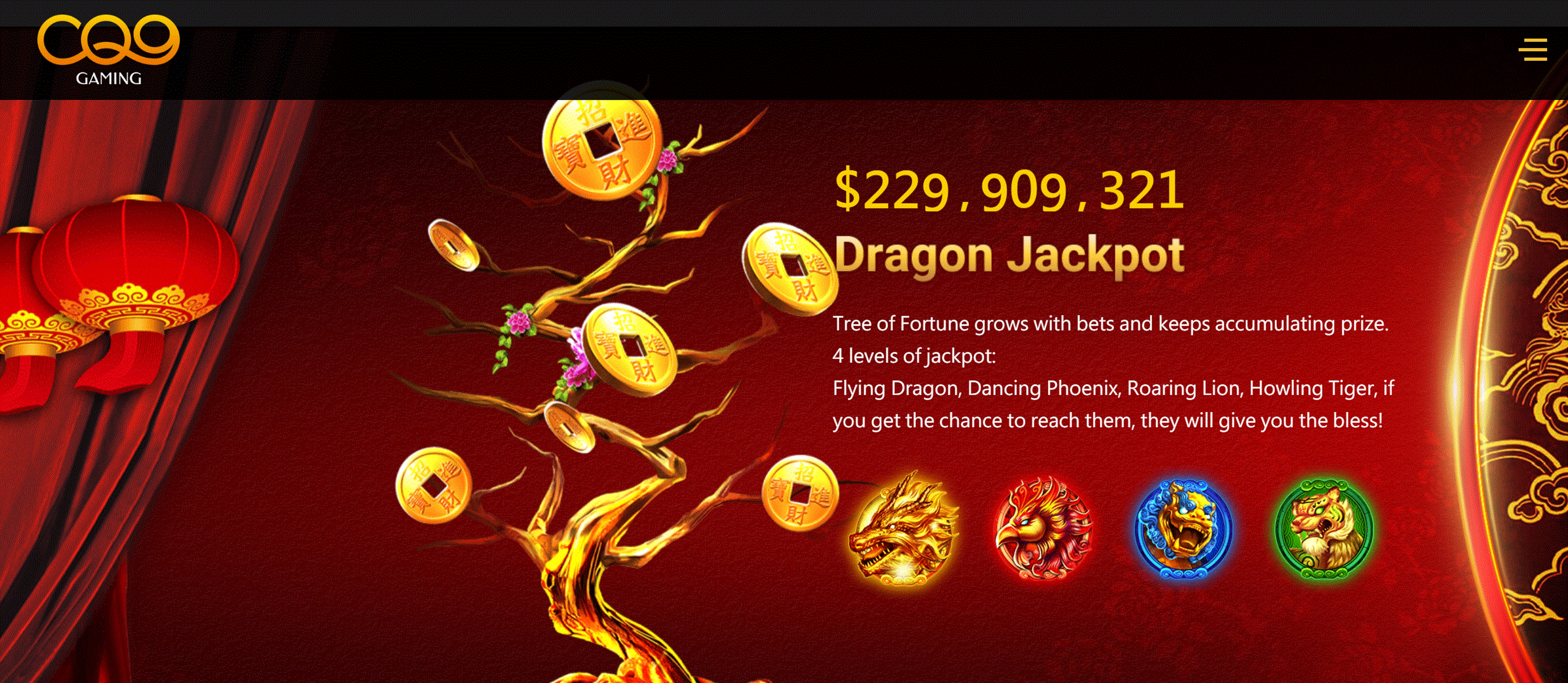 The Great Lion (CQ9Gaming) Online Slot Demo Game by CQ9Gaming