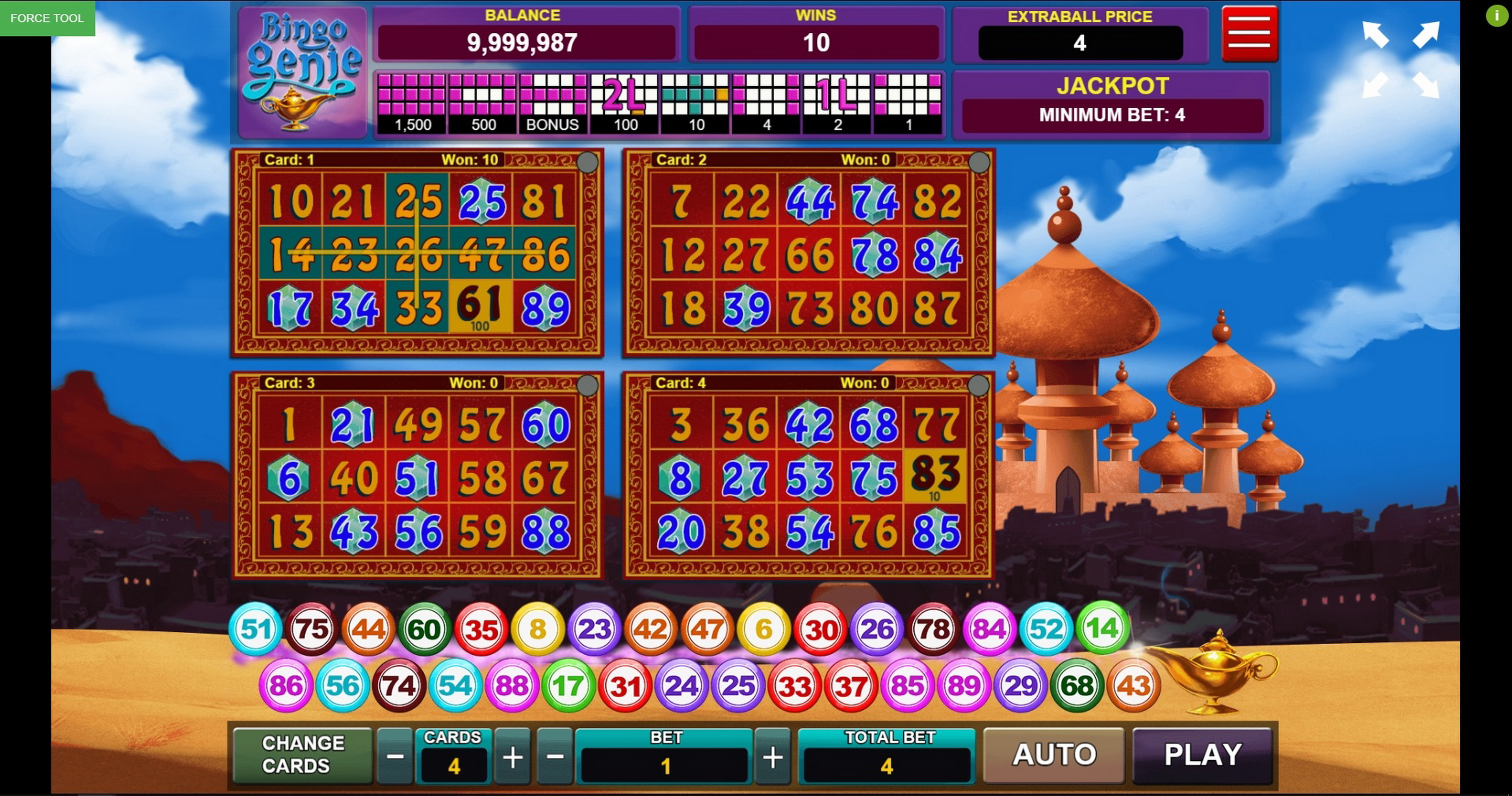 Win Money in Bingo Genie Free Slot Game by Caleta Gaming