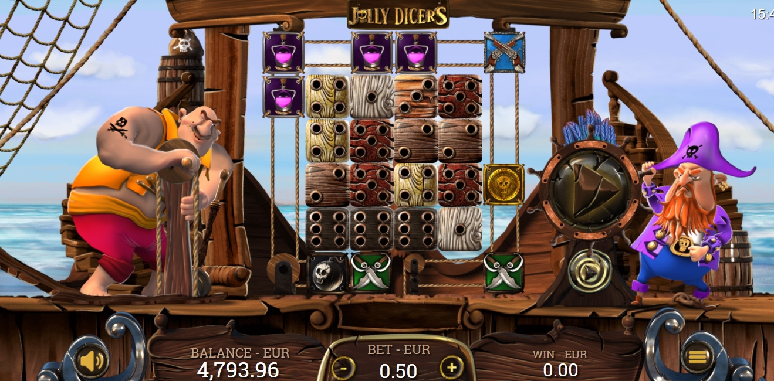 Reels in Jolly Dicers Slot Game by DiceLab