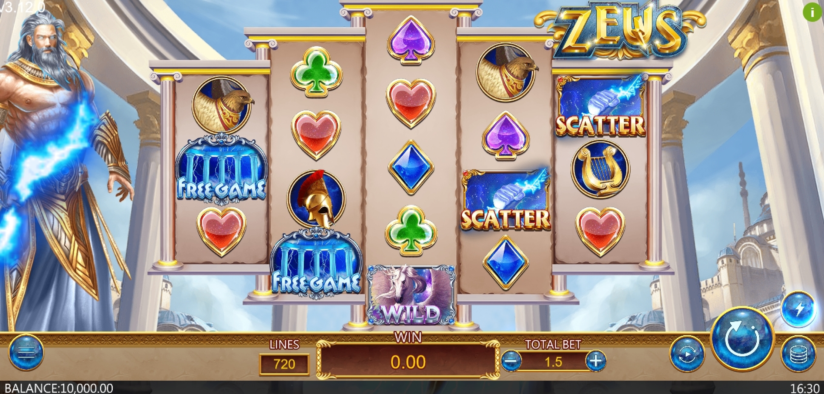 demo slot zeus microgaming