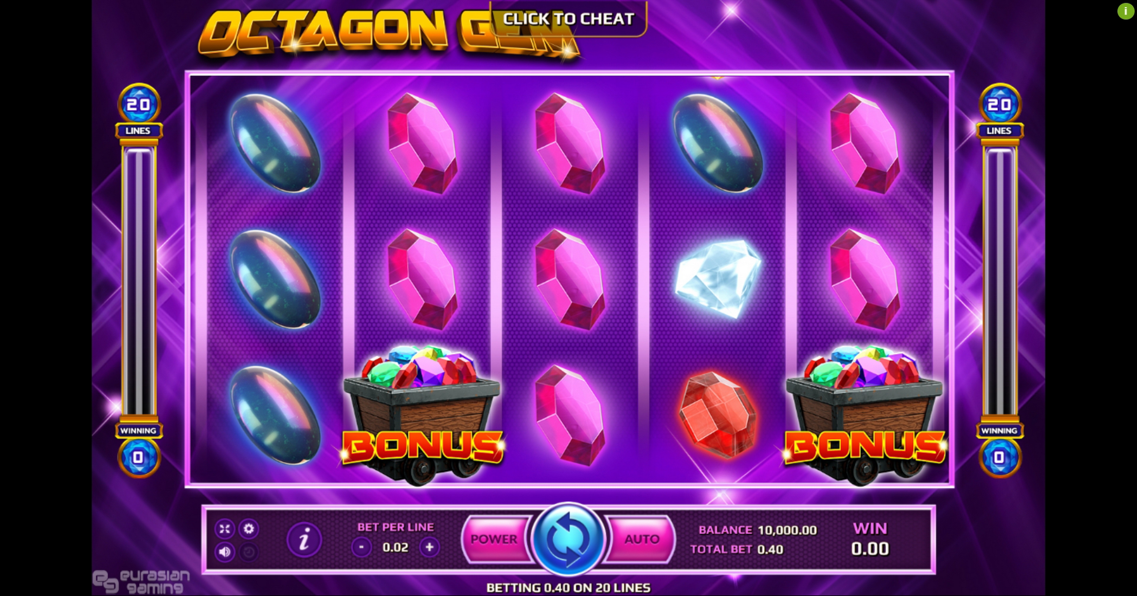 Reels in Octagon Gem Slot Game by EAgaming