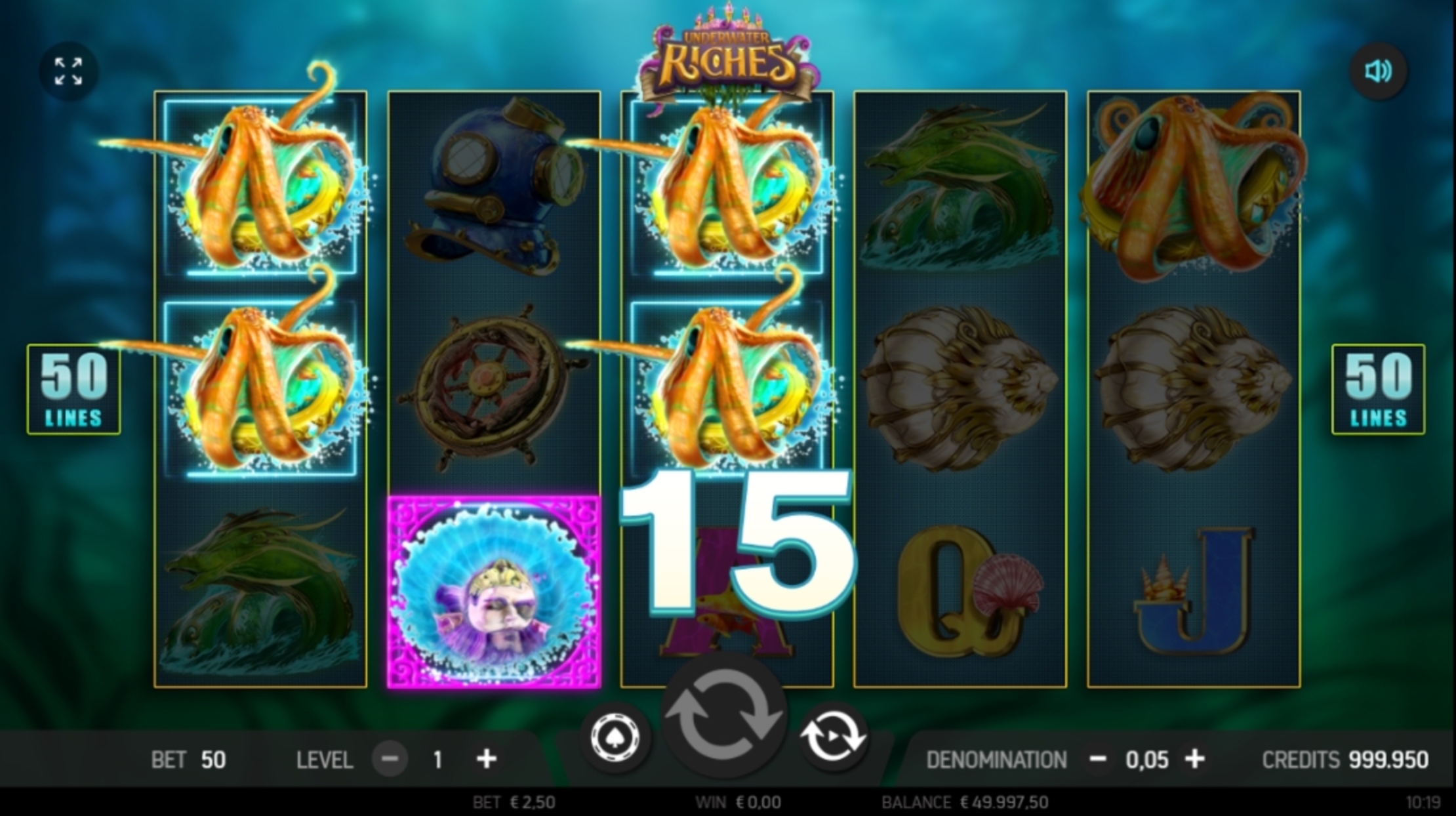 Win Money in Underwater Riches Free Slot Game by FBM