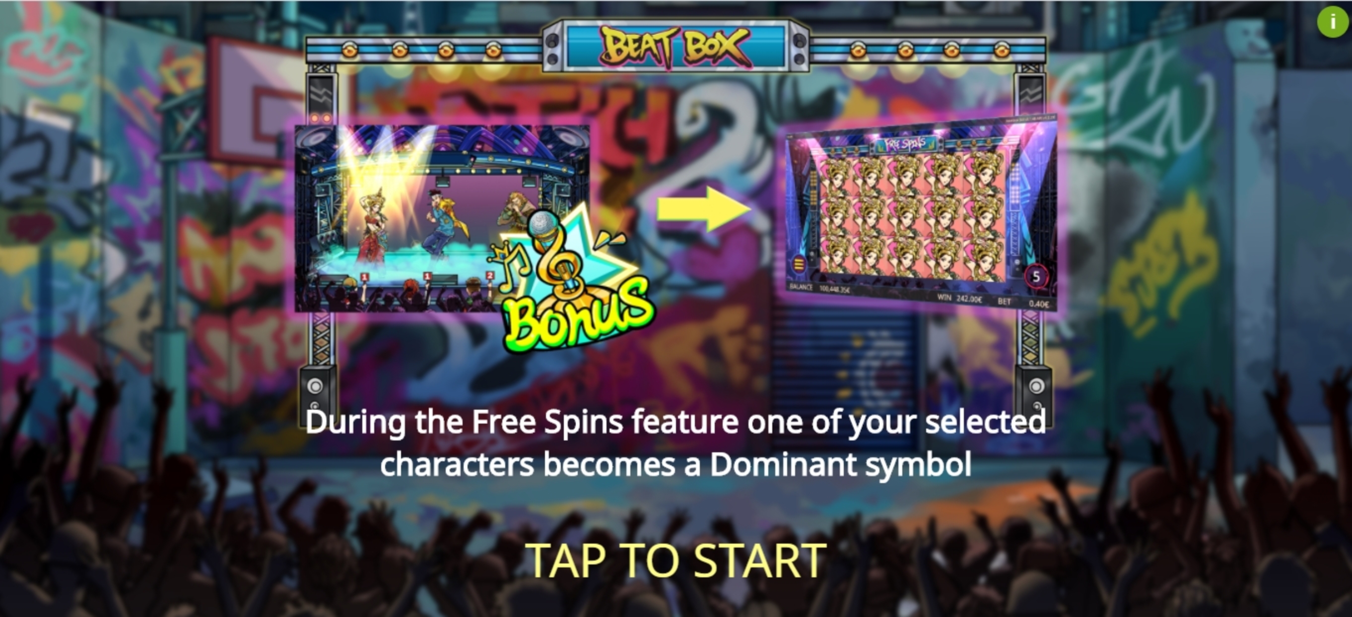 Play Beat Box Free Casino Slot Game by Gamatron