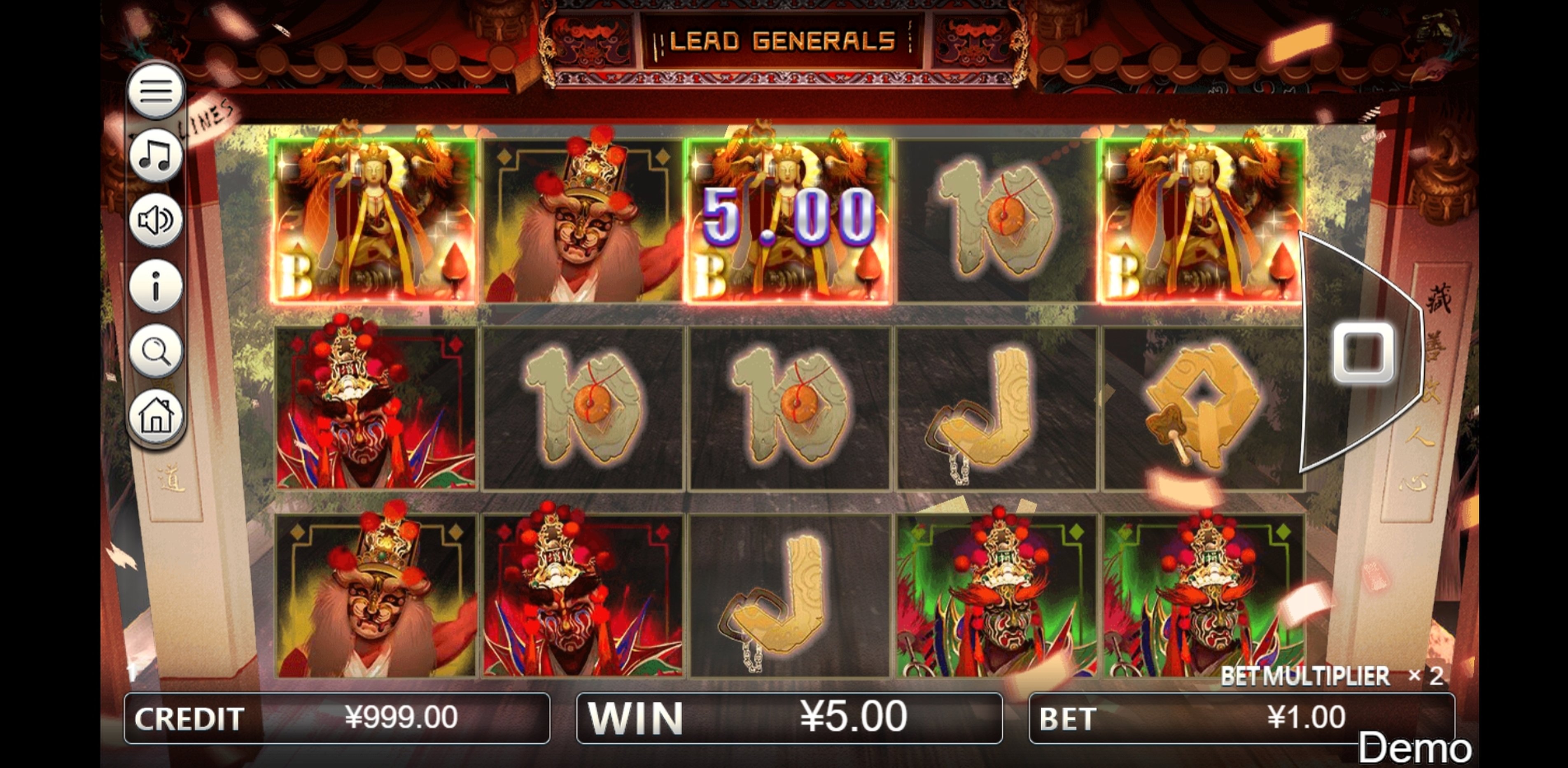 Win Money in Lead Generals Free Slot Game by Iconic Gaming