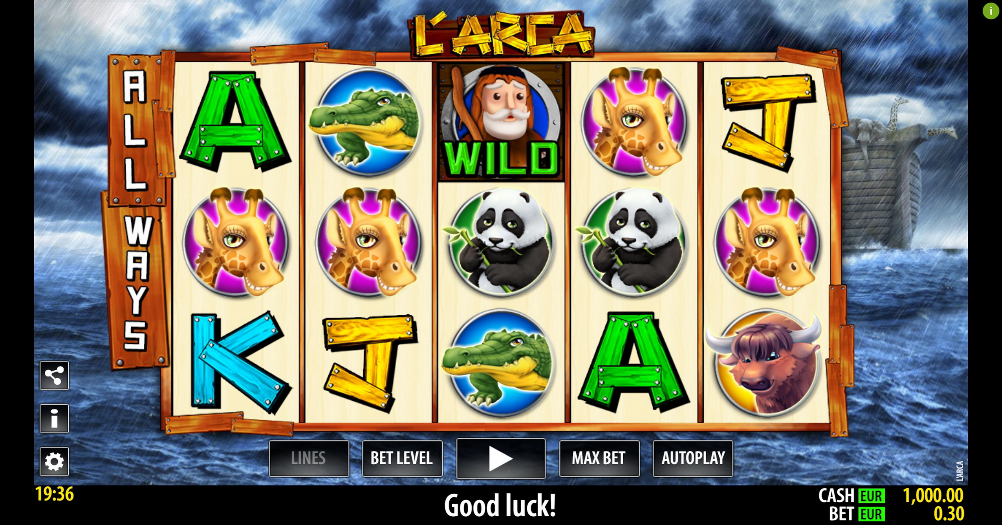 Reels in L'Arca Slot Game by Nazionale Elettronica