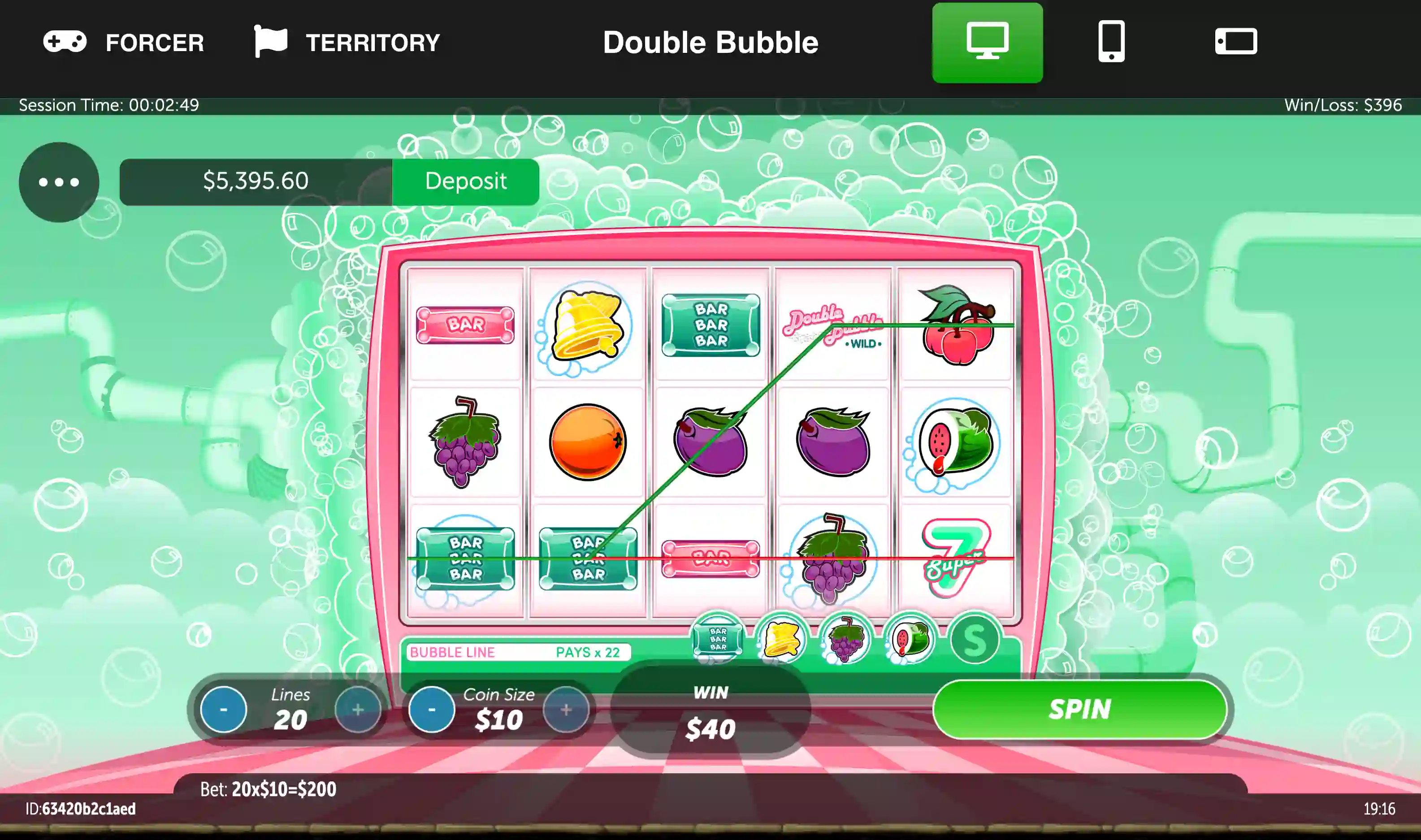 Double Bubble demo