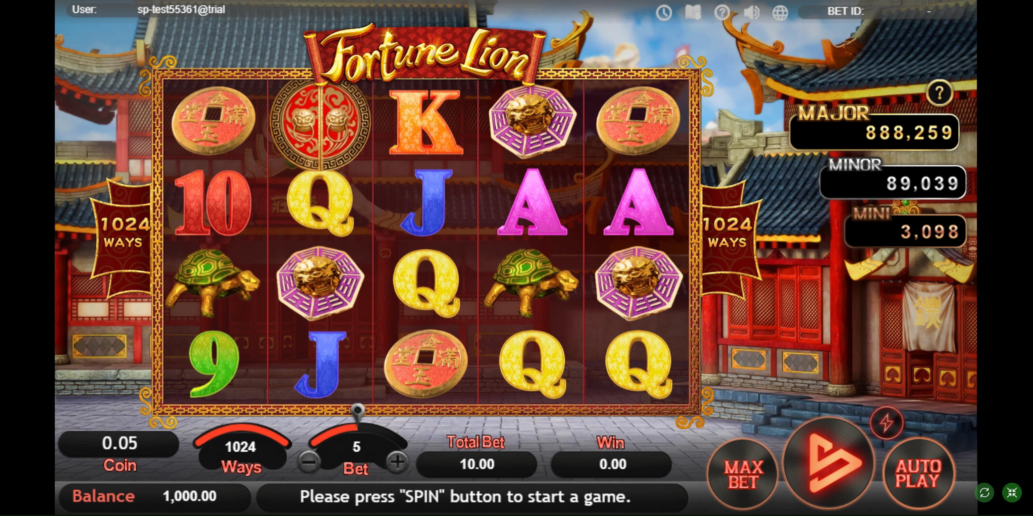 Reels in Fortune Lion (SimplePlay) Slot Game by SimplePlay