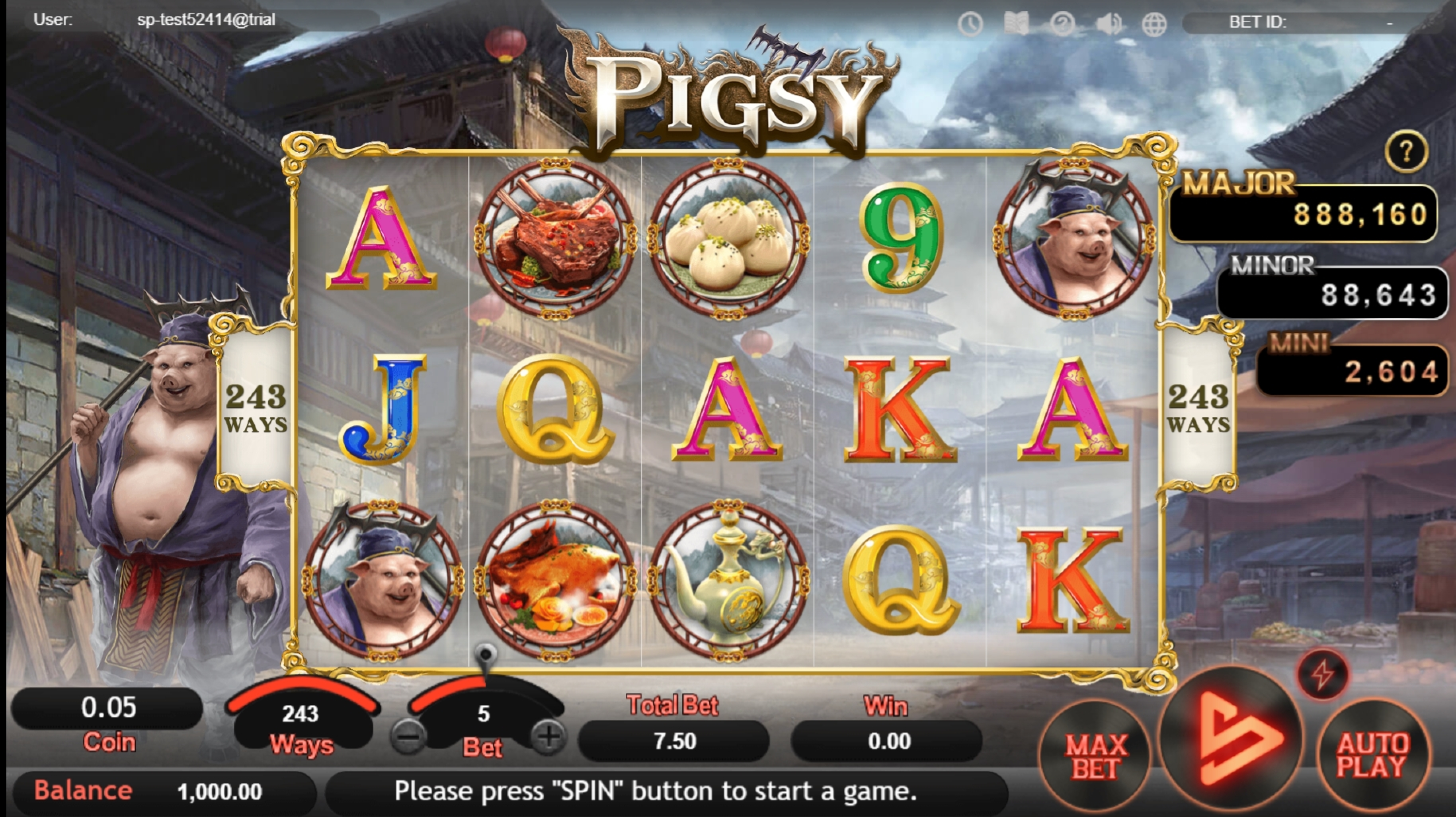 Reels in Pigsy Slot Game by SimplePlay