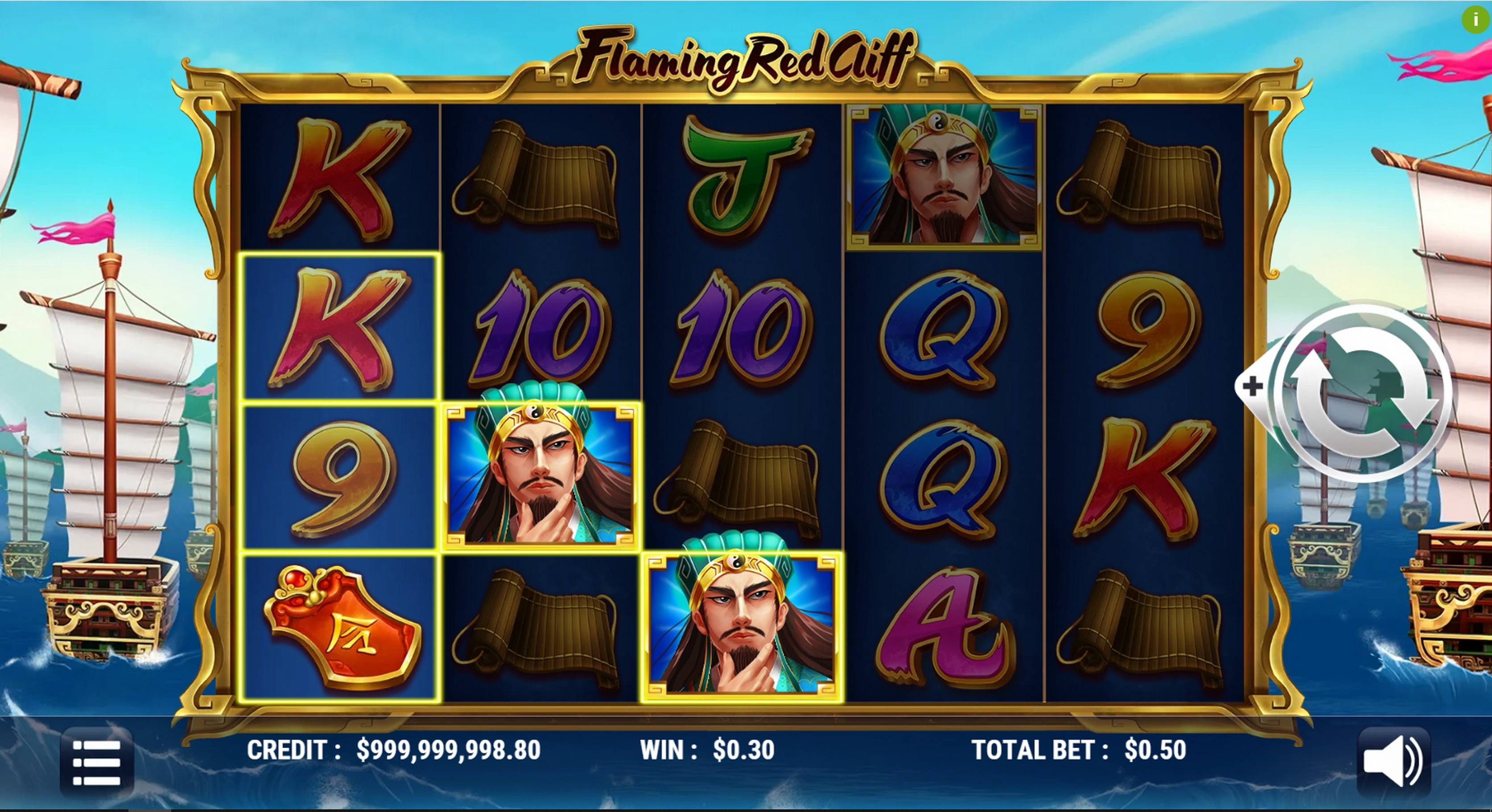 Win Money in Flaming Red Cliff Free Slot Game by Slot Factory