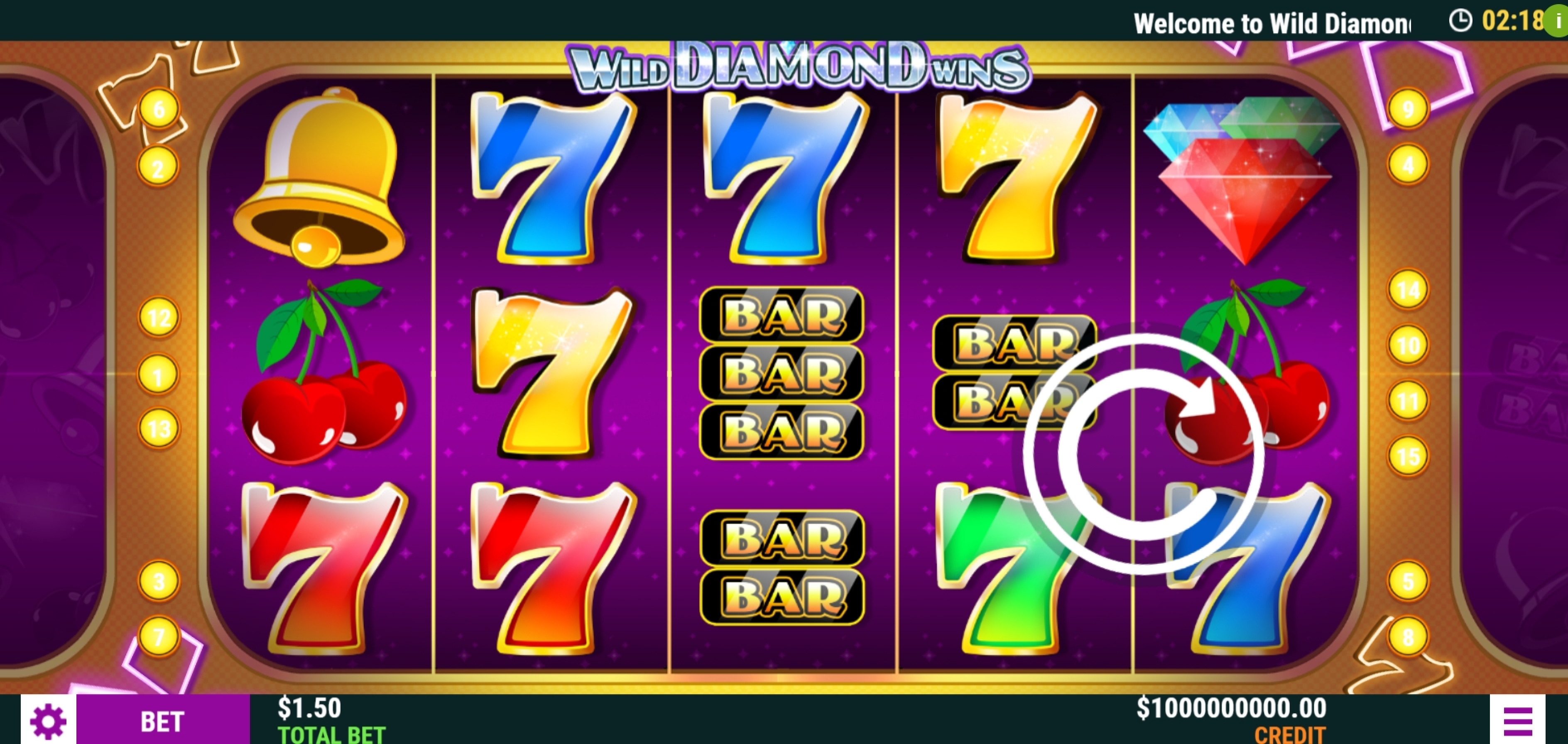 Reels in Wild Diamond Wins Slot Game by Slot Factory