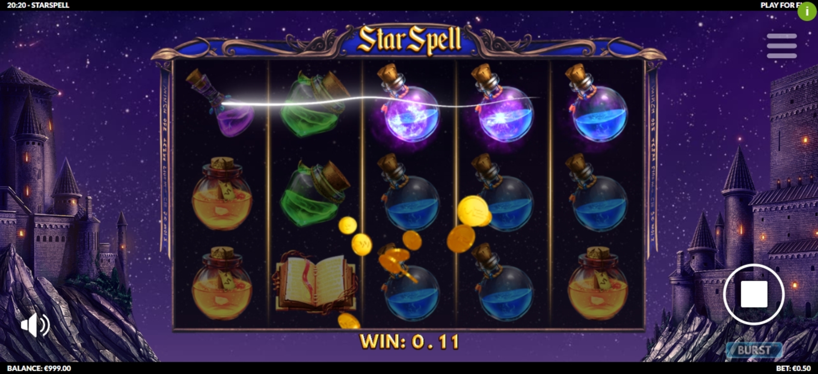 Win Money in Star Spell Free Slot Game by Slotmill