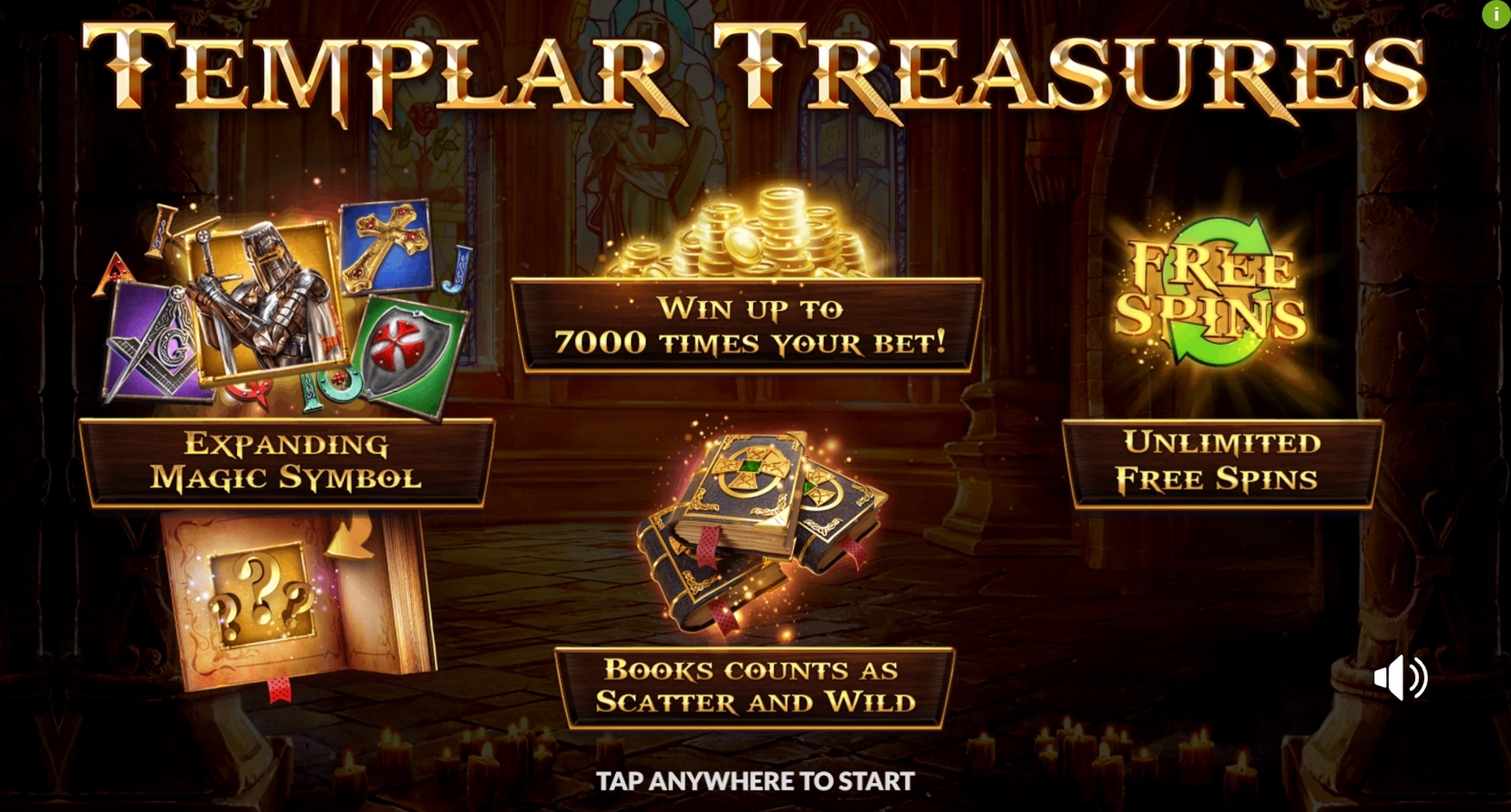 Play Templar Treasures Free Casino Slot Game by Slotmill