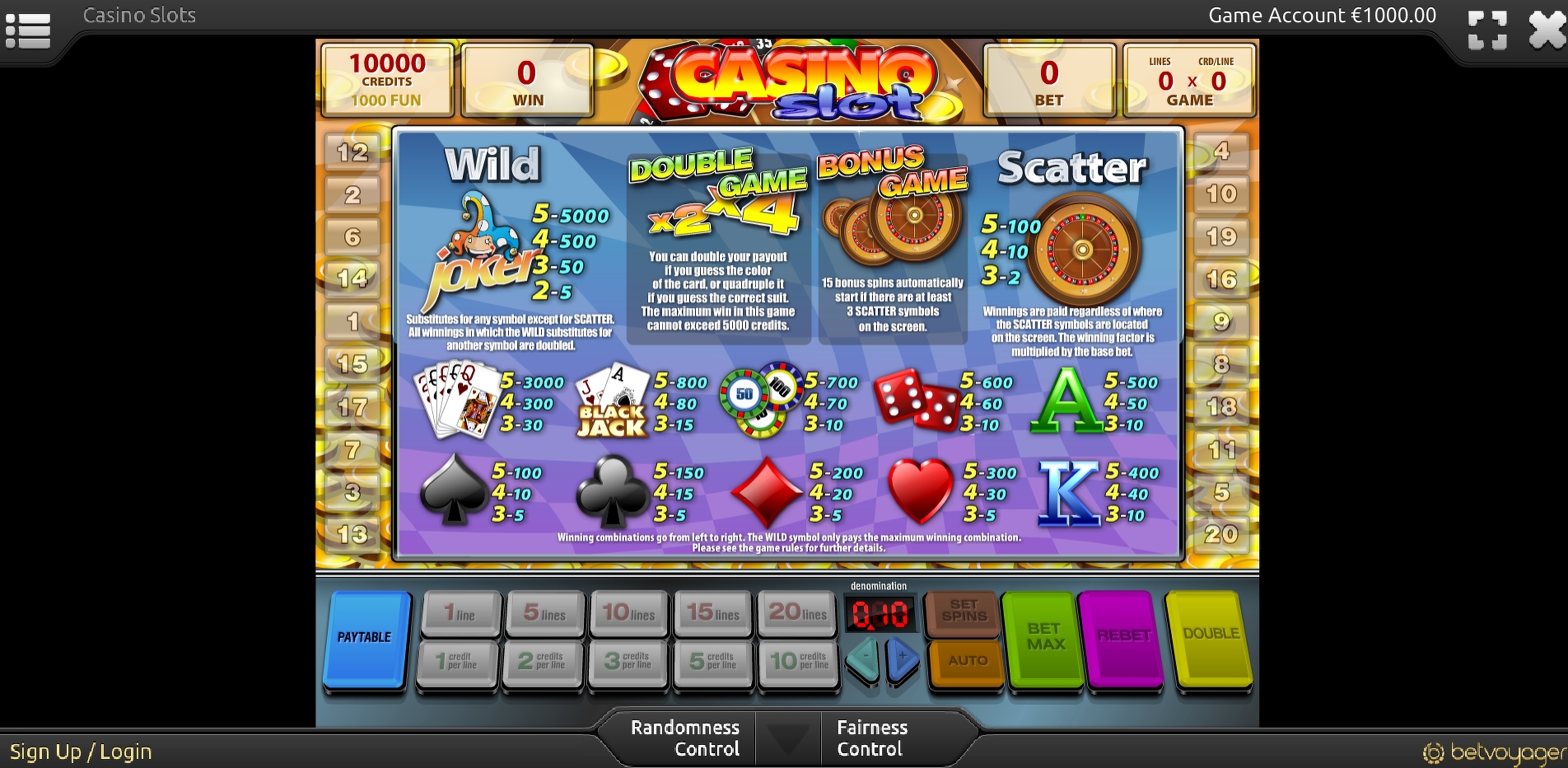 Info of Casino Slot Slot Game by Smartsoft Gaming