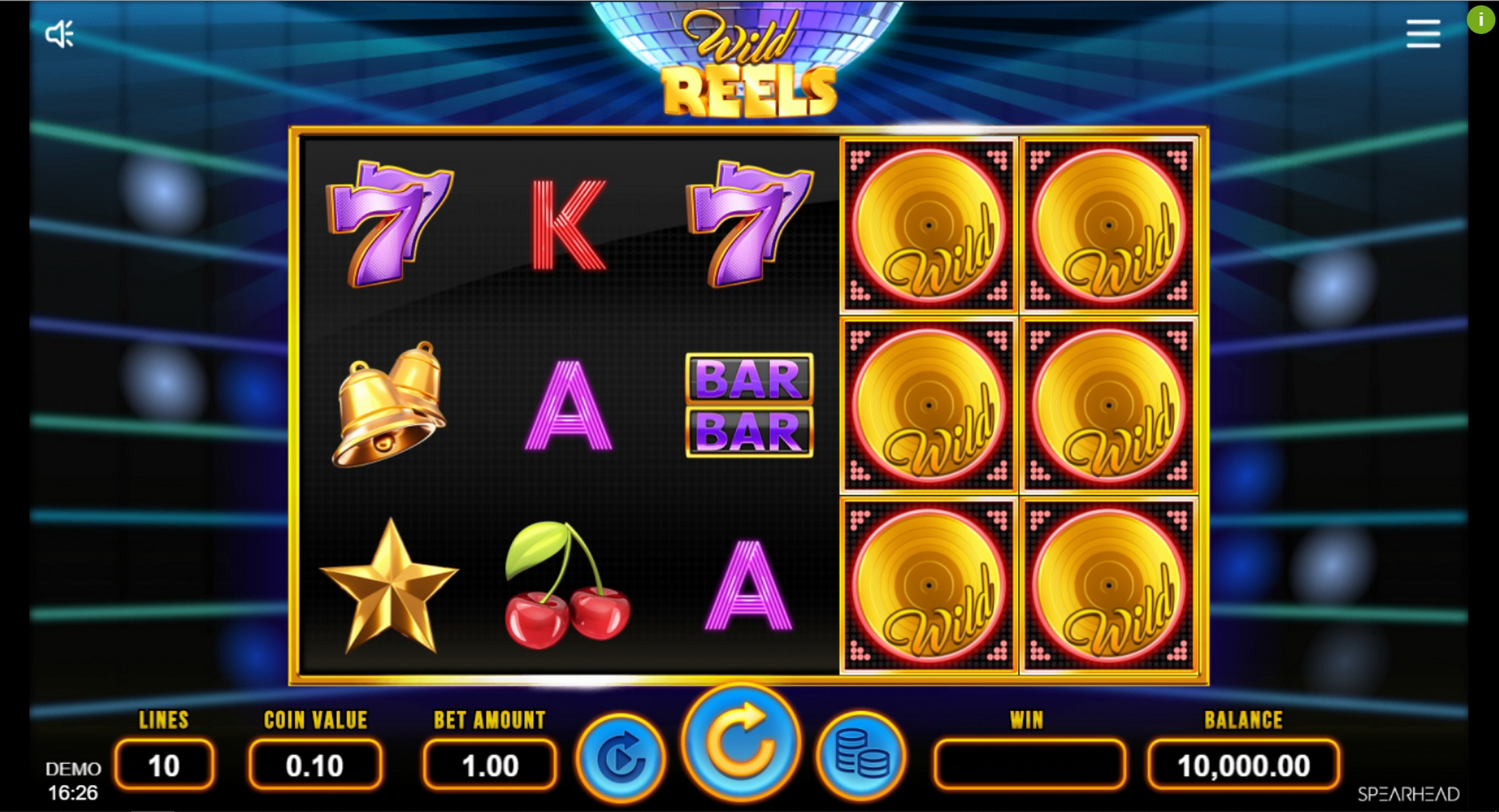 Reels in Wild Reels Slot Game by Spearhead Studios