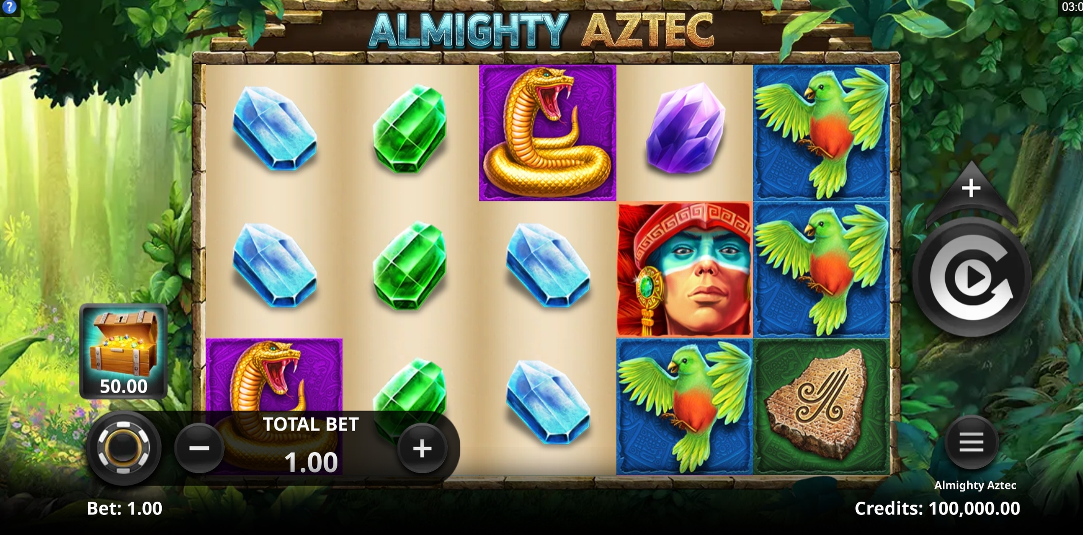 Reels in Almighty Aztec Slot Game by SpinPlay Games