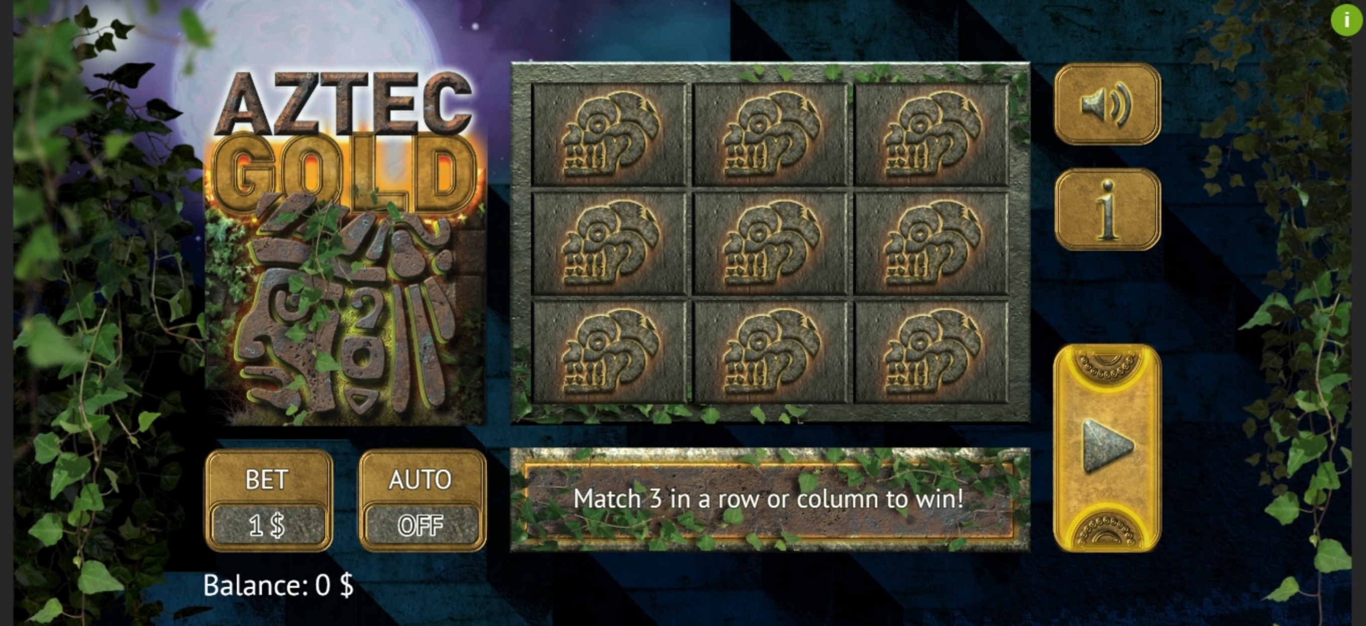 Reels in Aztec Gold Slot Game by Vermantia