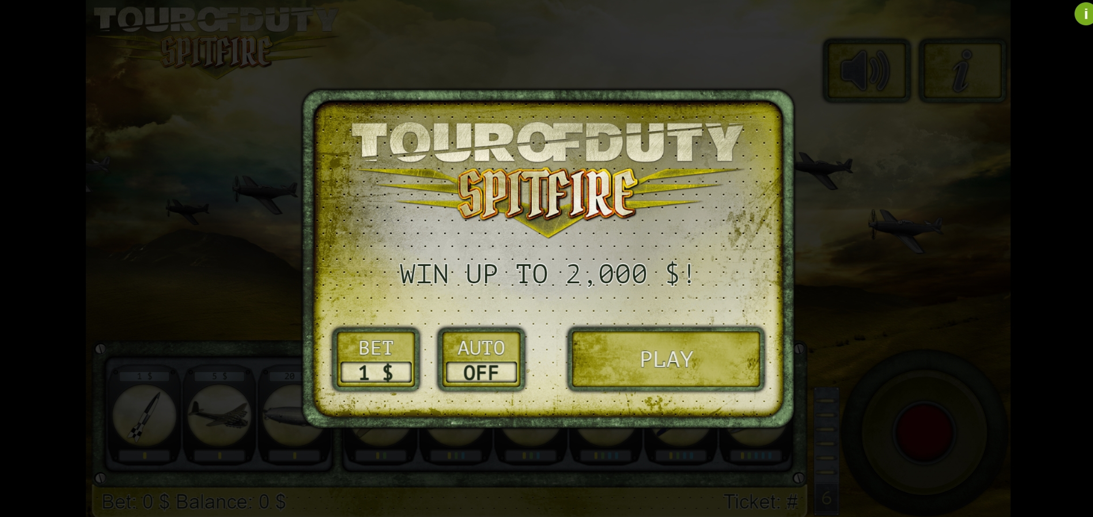 Play Tour of Duty Free Casino Slot Game by Vermantia