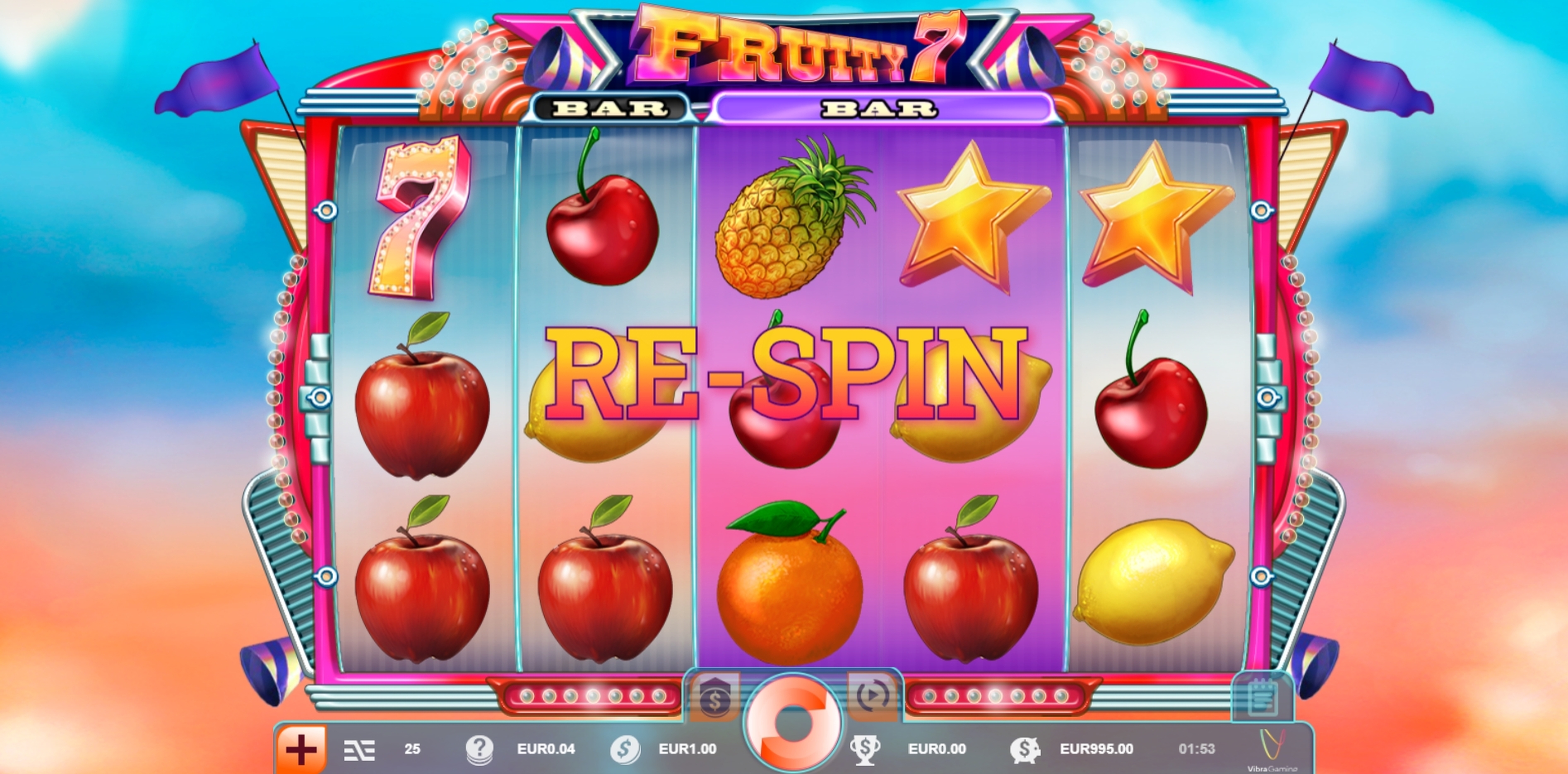 Win Money in Fruity 7 Free Slot Game by Vibra Gaming