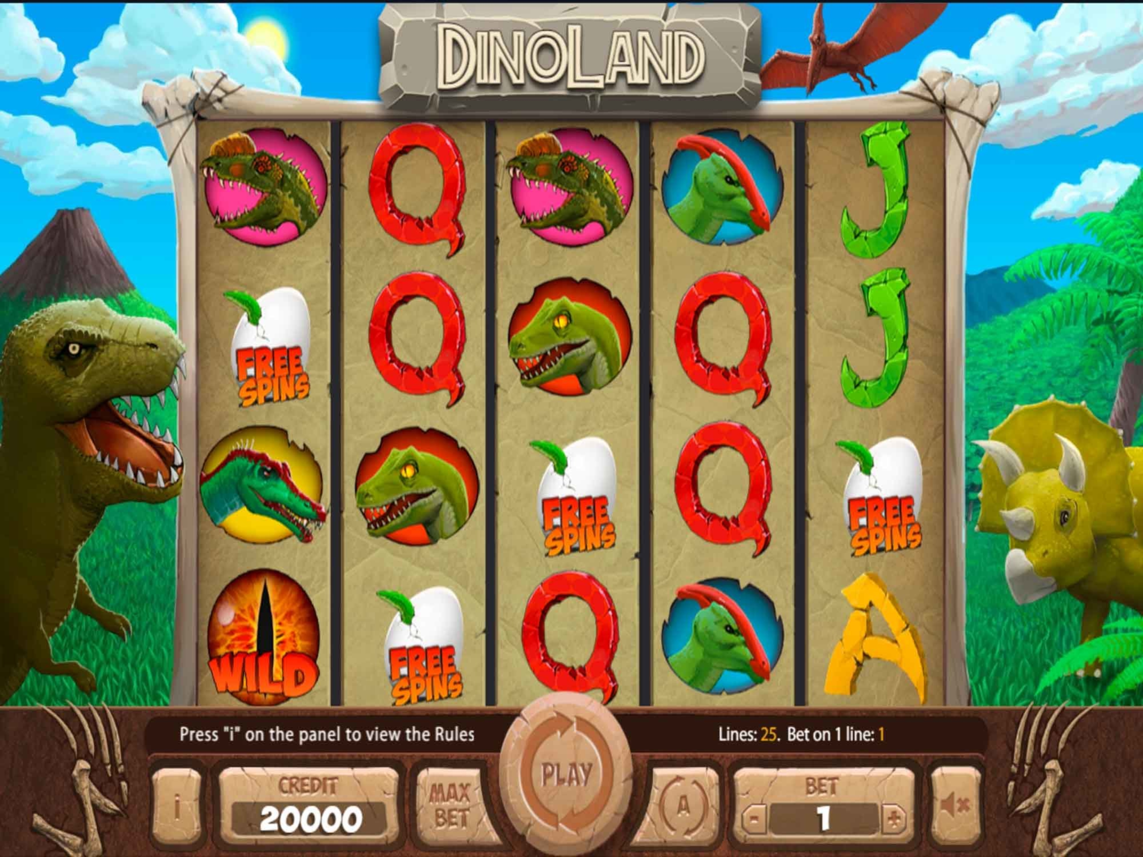 The Dinoland Online Slot Demo Game by X Card