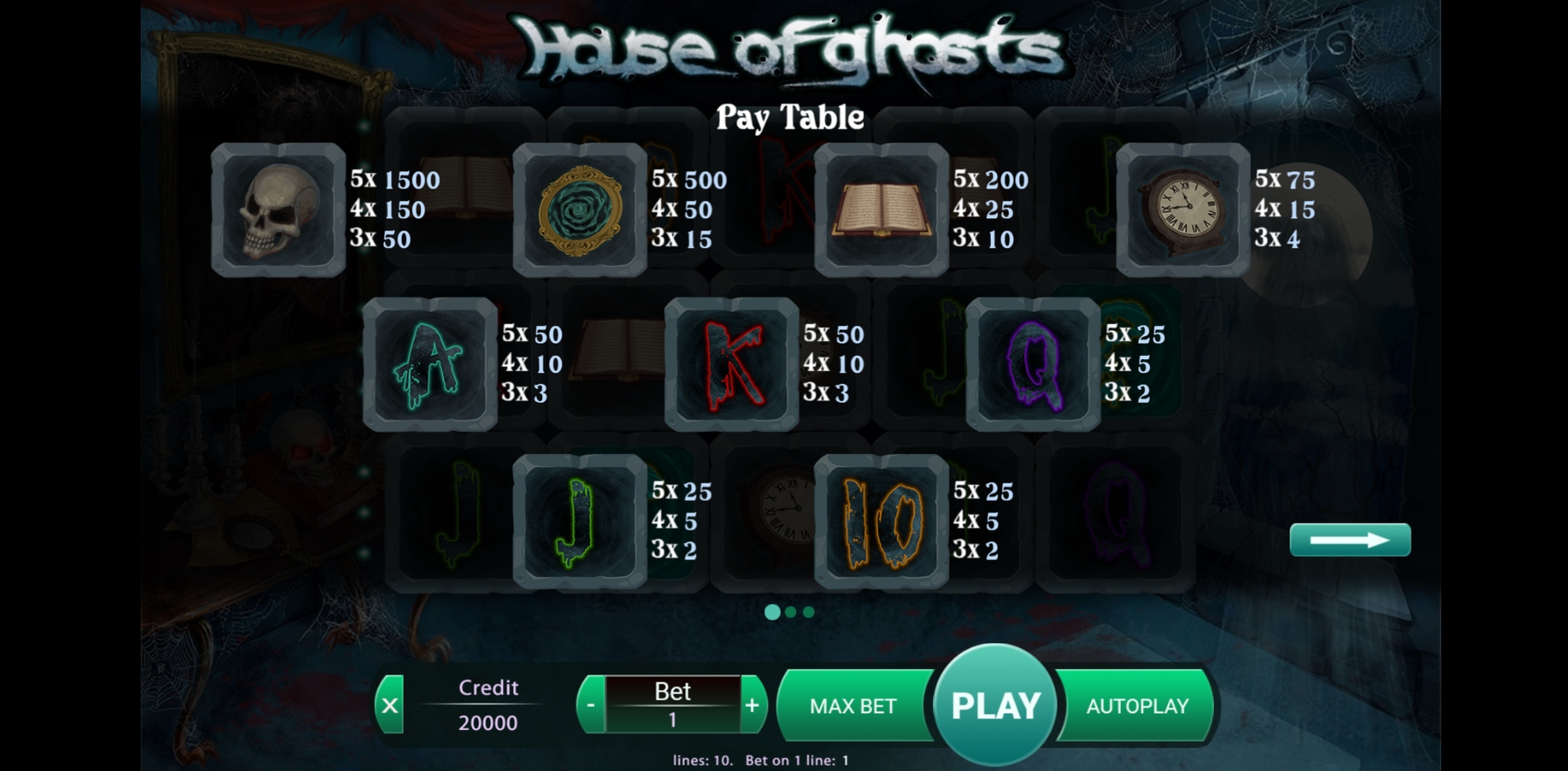 Info of House Of Ghosts Slot Game by X Play
