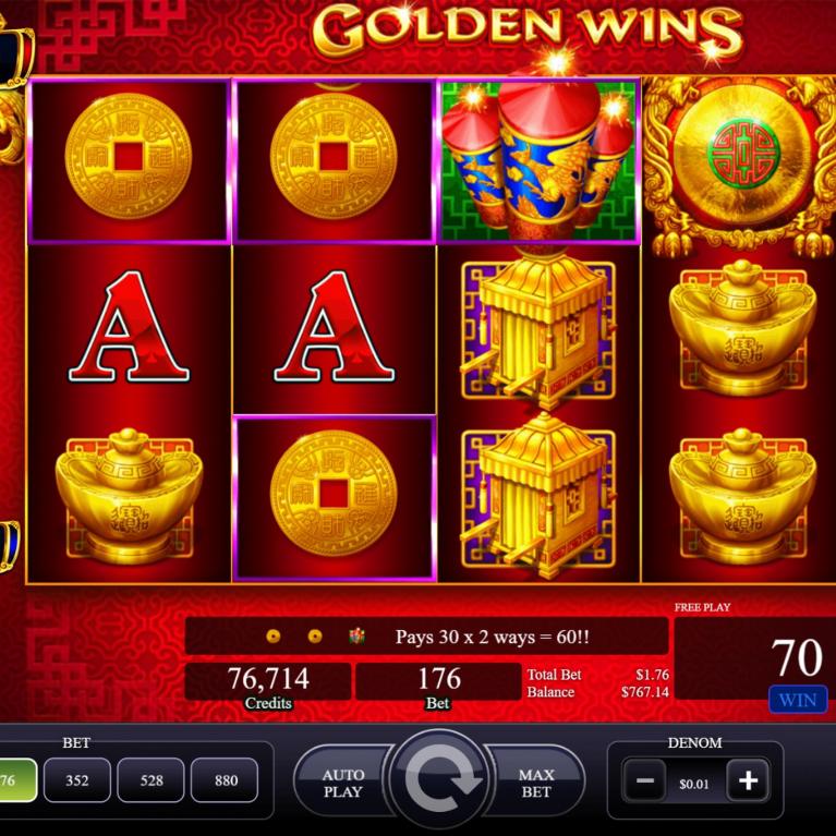 Golden Wins Slot Machine Online by AGS Review & FREE Demo Play ...