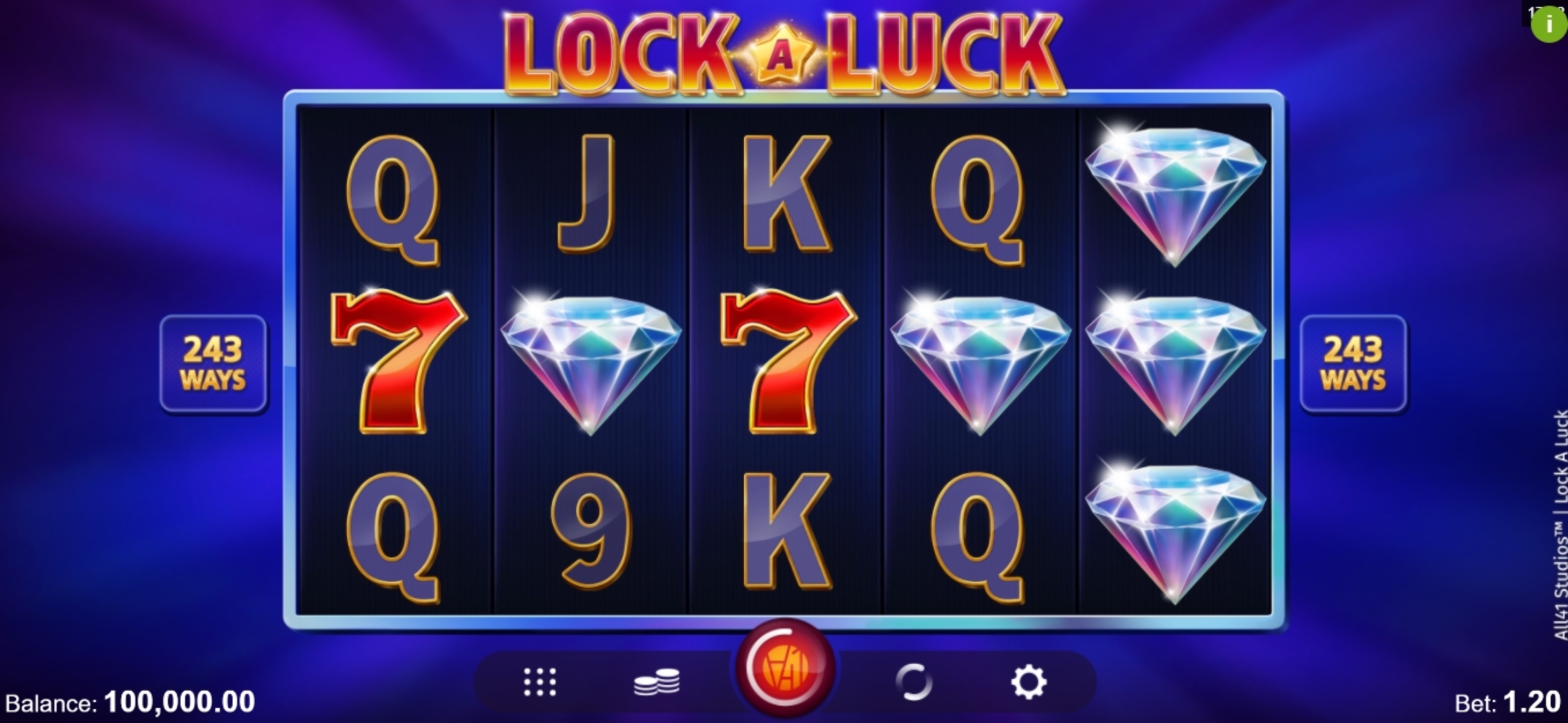 Reels in Lock A Luck Slot Game by All41 Studios