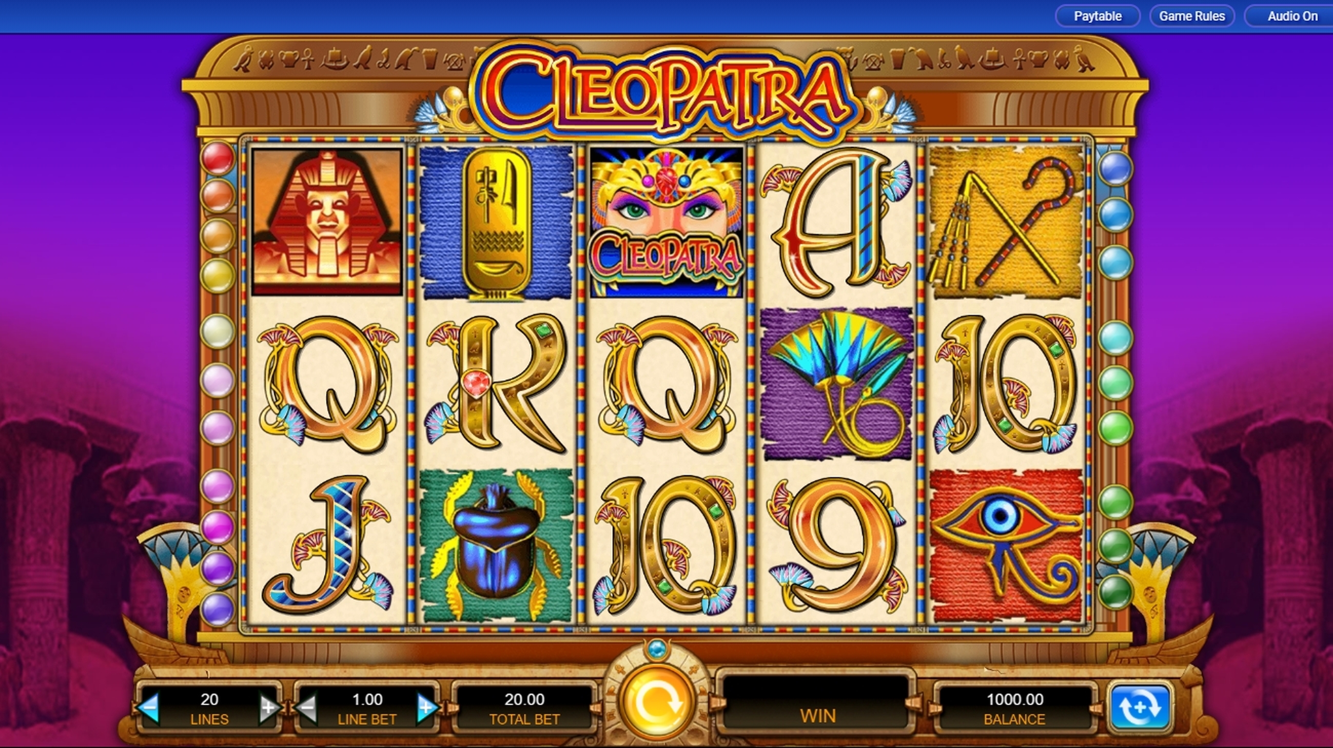 Reels in Cleopatra (AlteaGaming) Slot Game by AlteaGaming