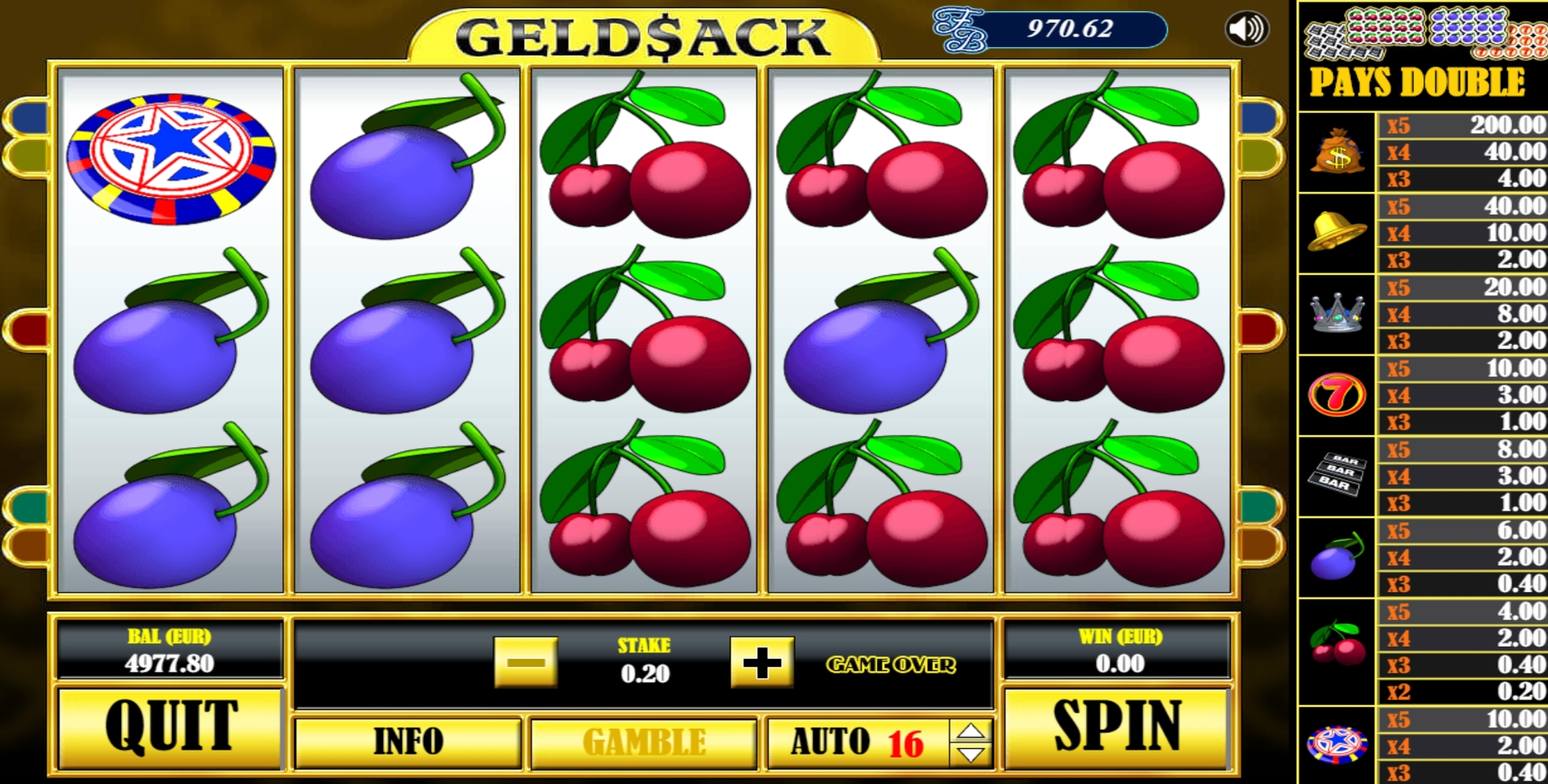 Win Money in Geldsack Free Slot Game by AlteaGaming
