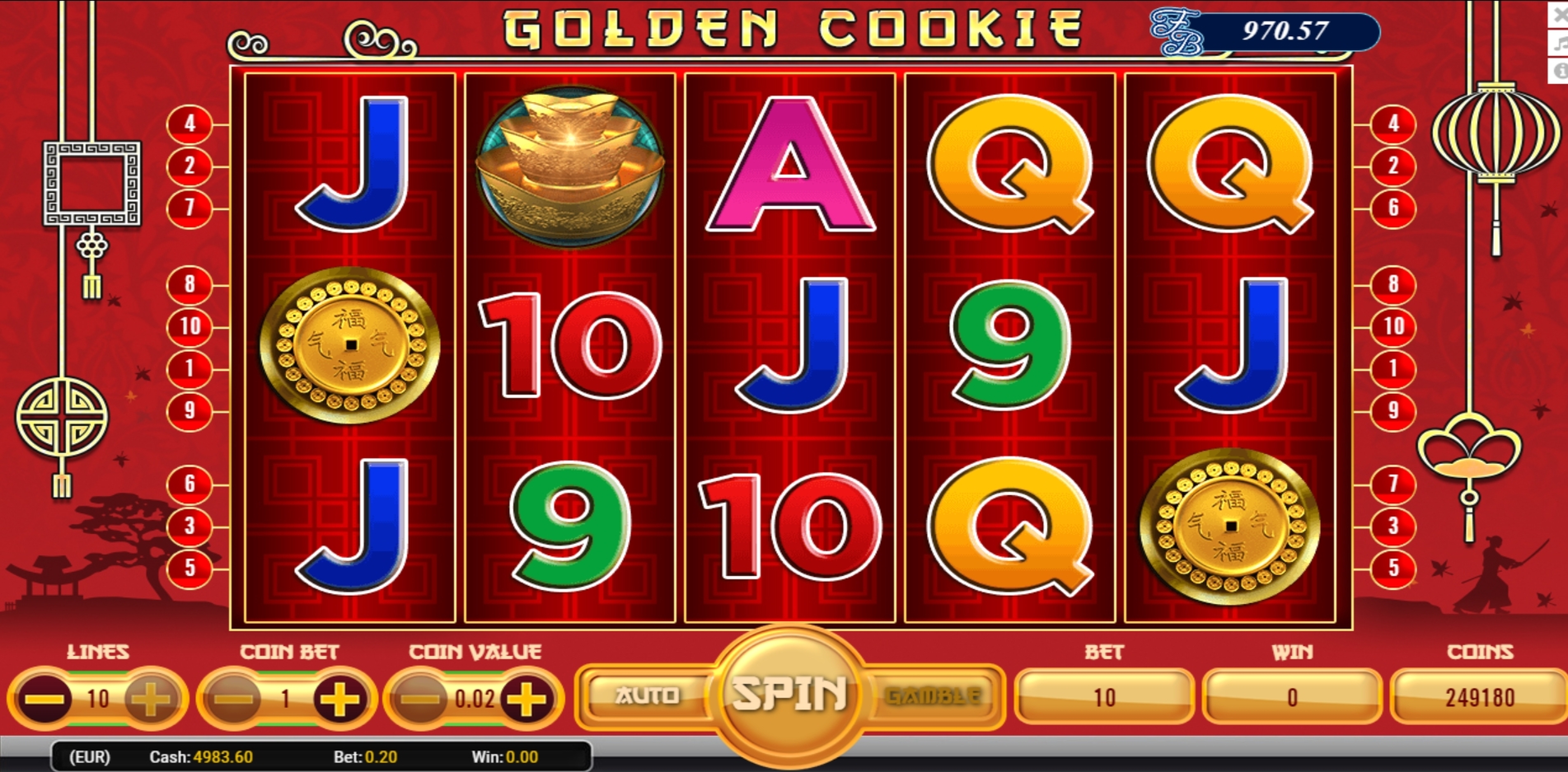 Reels in Golden Cookie Slot Game by AlteaGaming