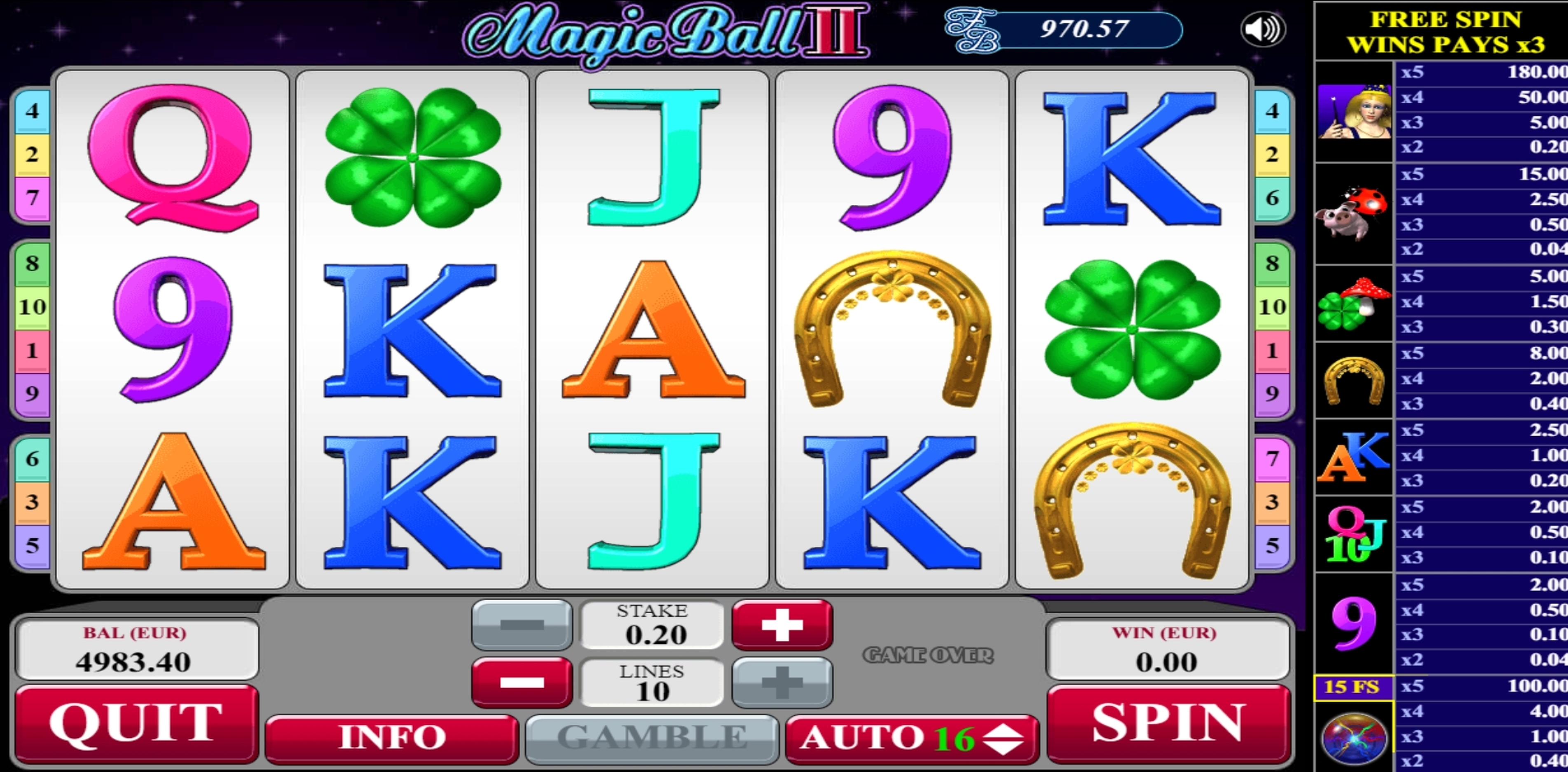 Reels in Magic Ball 2 Slot Game by AlteaGaming