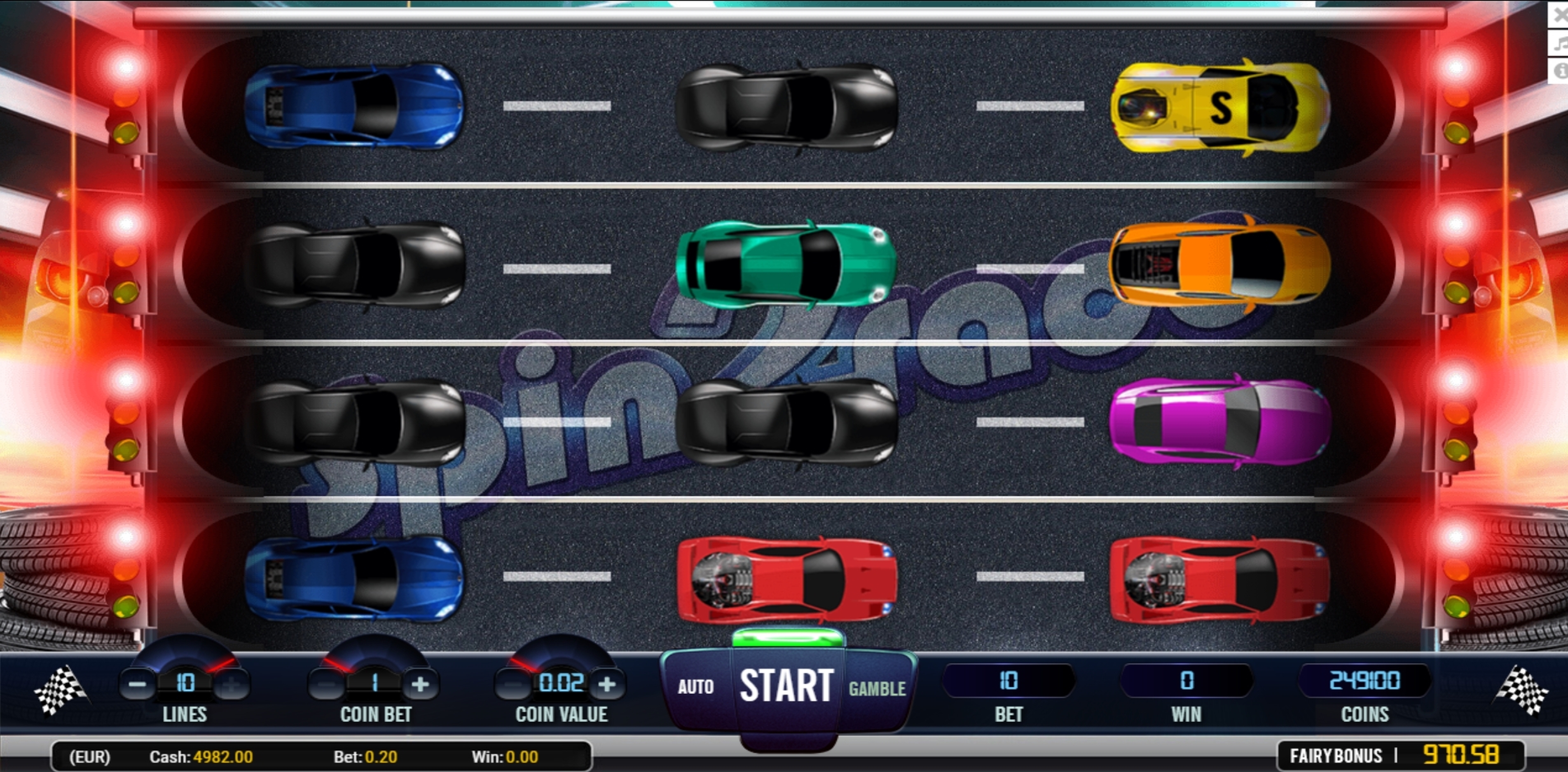 Reels in Spin 2 Race Slot Game by AlteaGaming
