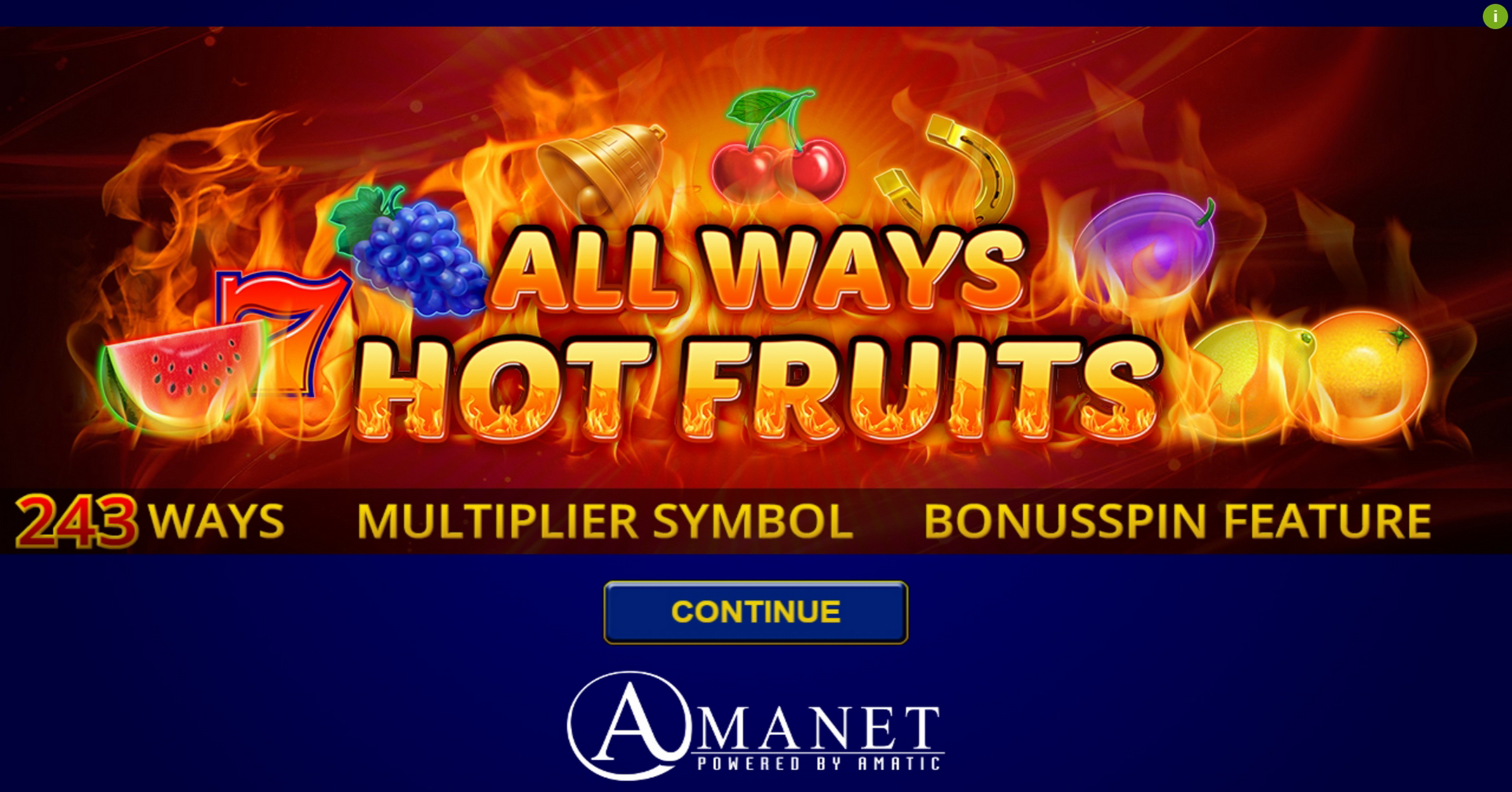 Play Always Hot Fruits Free Casino Slot Game by Amatic Industries