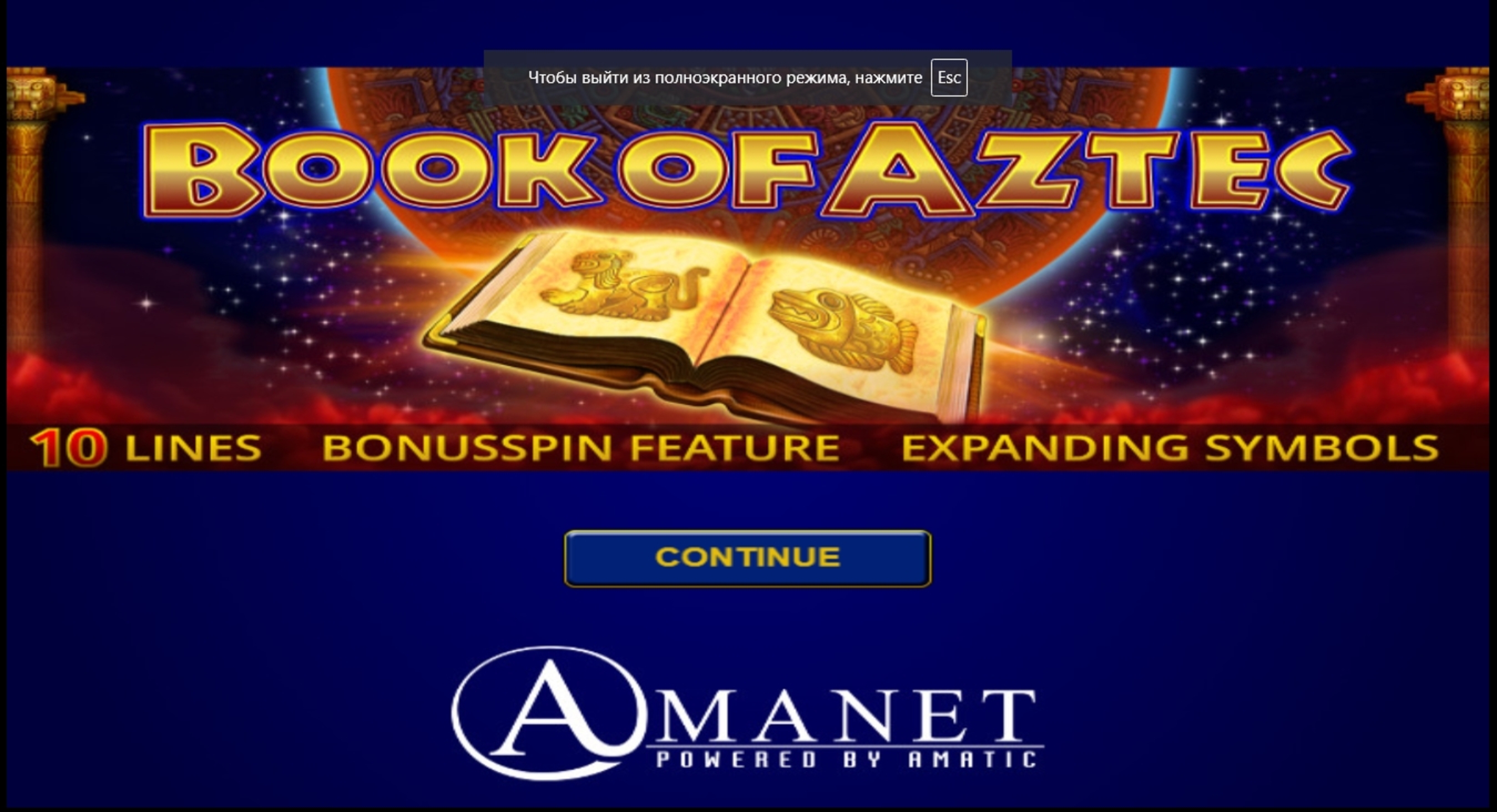 Play Book Of Aztec Free Casino Slot Game by Amatic Industries