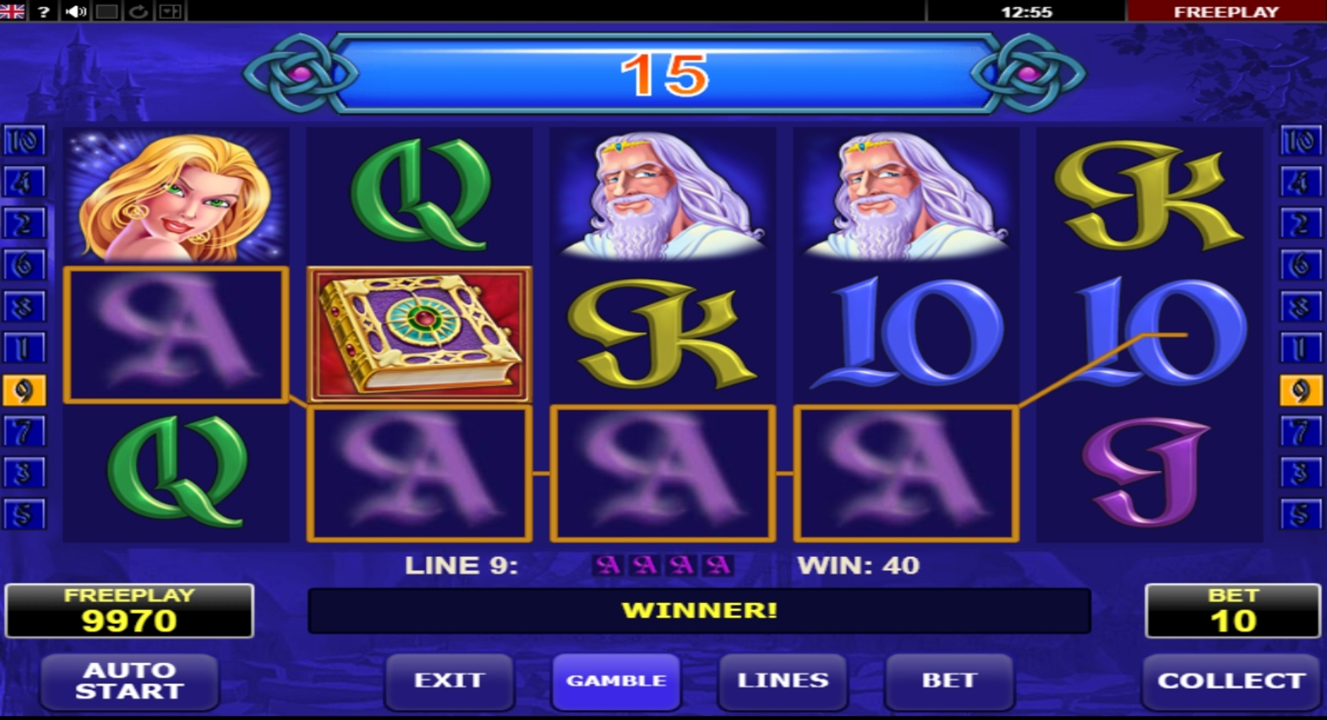 Win Money in Book of Fortune Free Slot Game by Amatic Industries