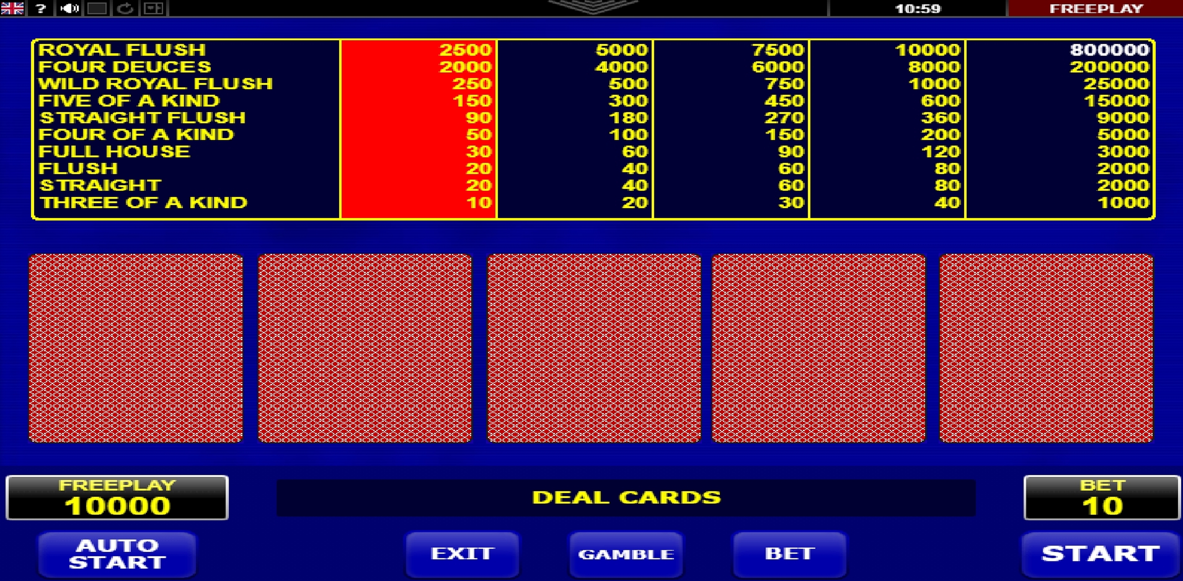 Reels in Deuces Wild (Amatic Industries) Slot Game by Amatic Industries